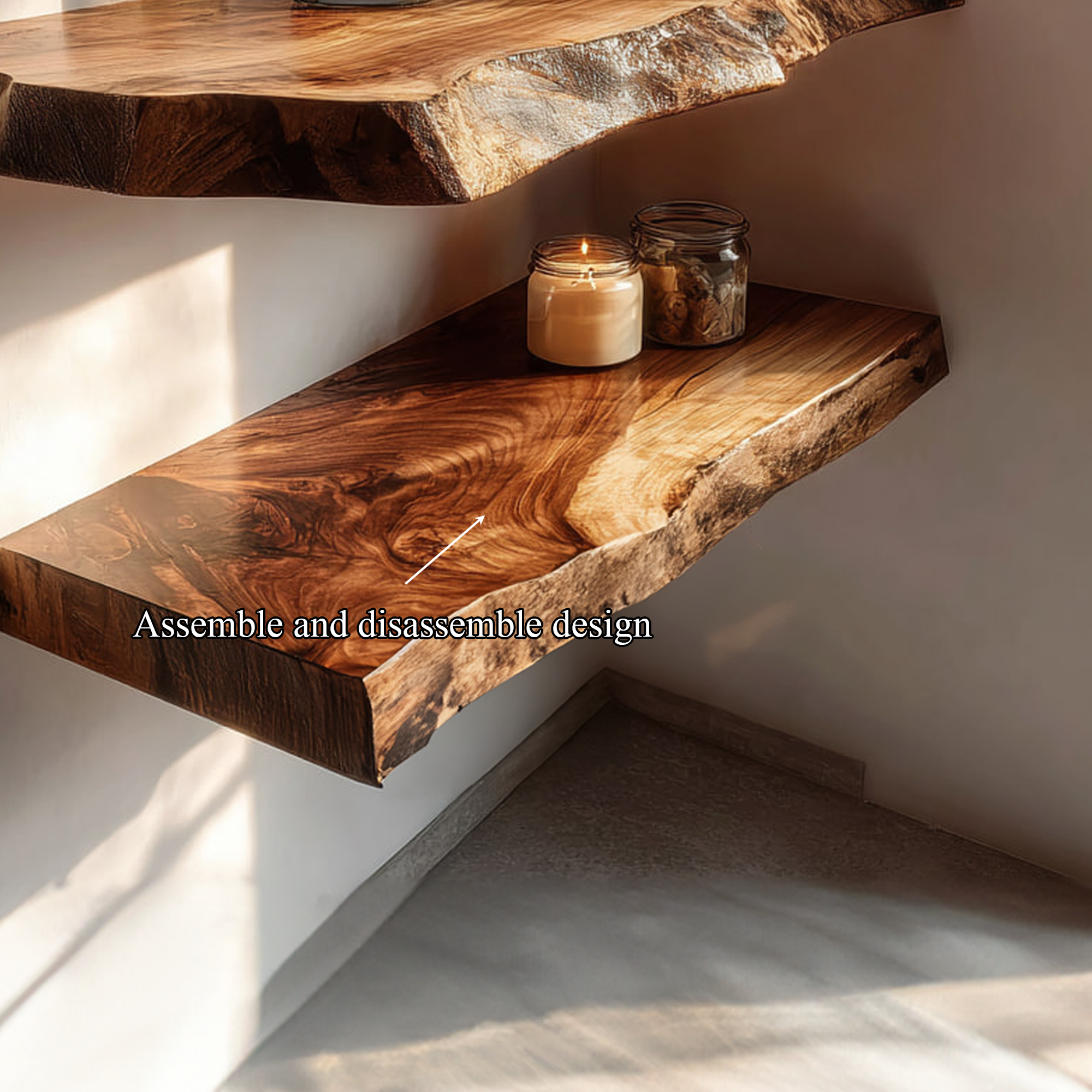 Rustic Floating Shelf Reading Room Or Living Room SINLKIFL305