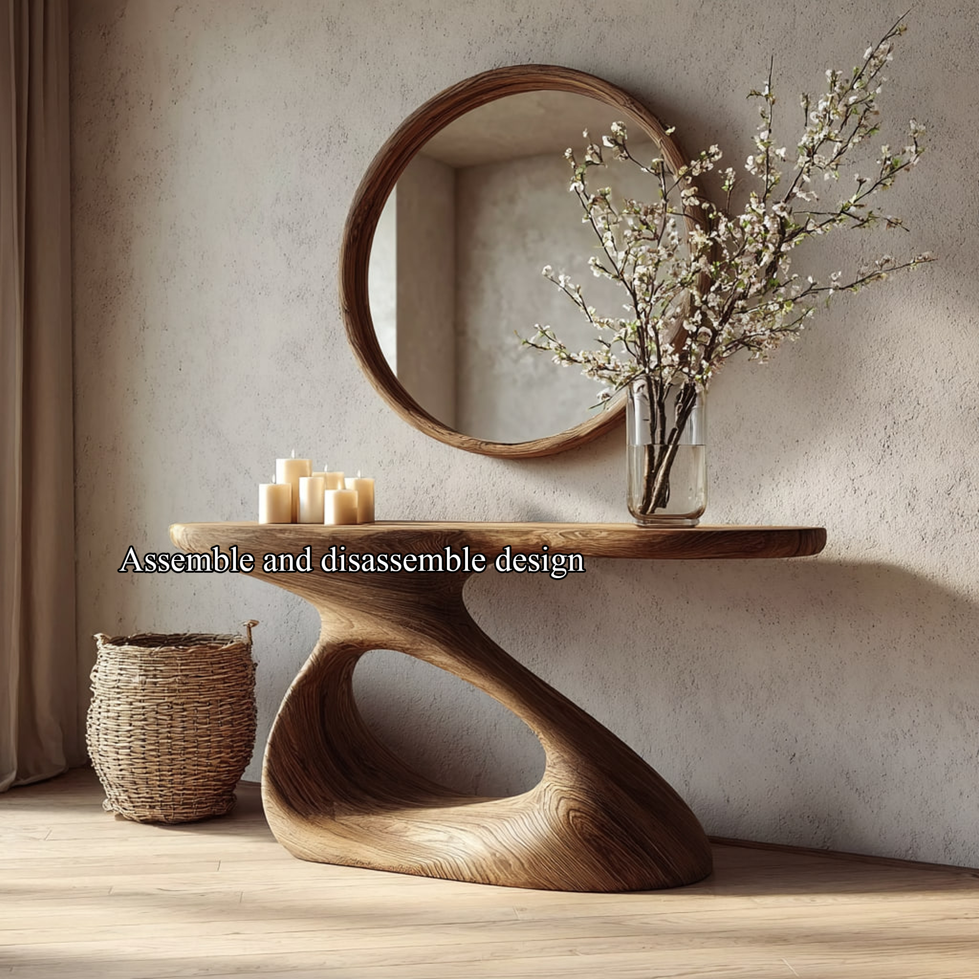 Mid Century Unique Console Table Hallway Or Living Room SINLKICS280
