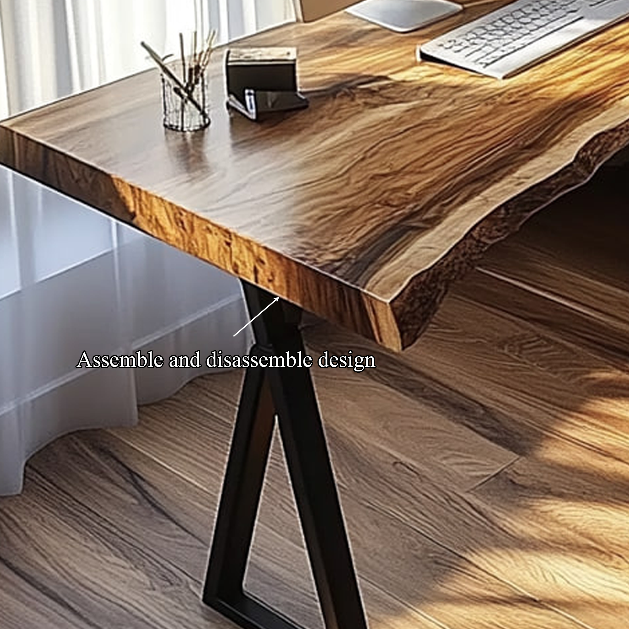 Modern Rustic Desk Bedroom And Studio Room SINLKIDK022