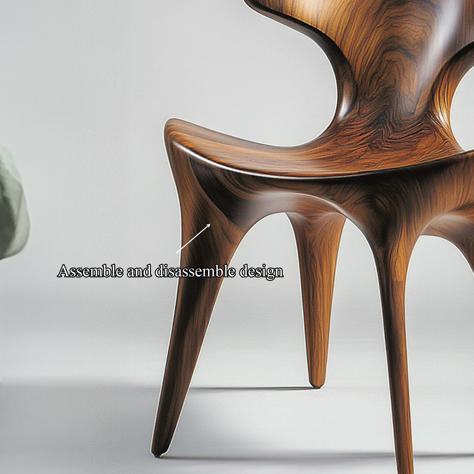 Organic Modern Luxury Accent Chair Lounge Area Or Bedroom SINLKIWC012