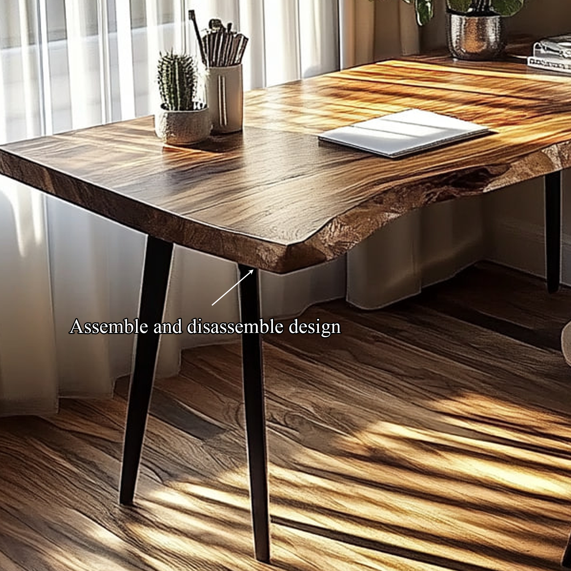 Rustic Computer Desk Reading Room And Study Area SINLKIDK026