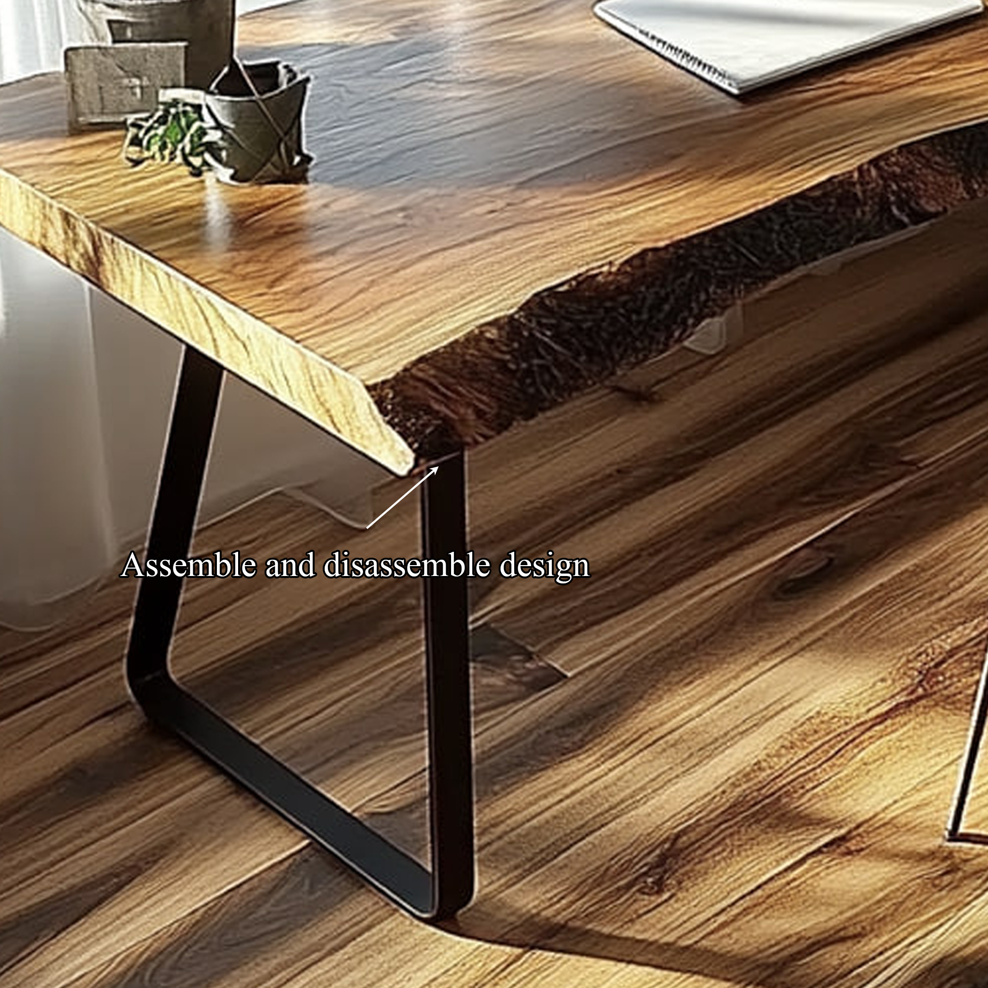 Organic Modern Office Desk Bedroom And Studio Room SINLKIDK030