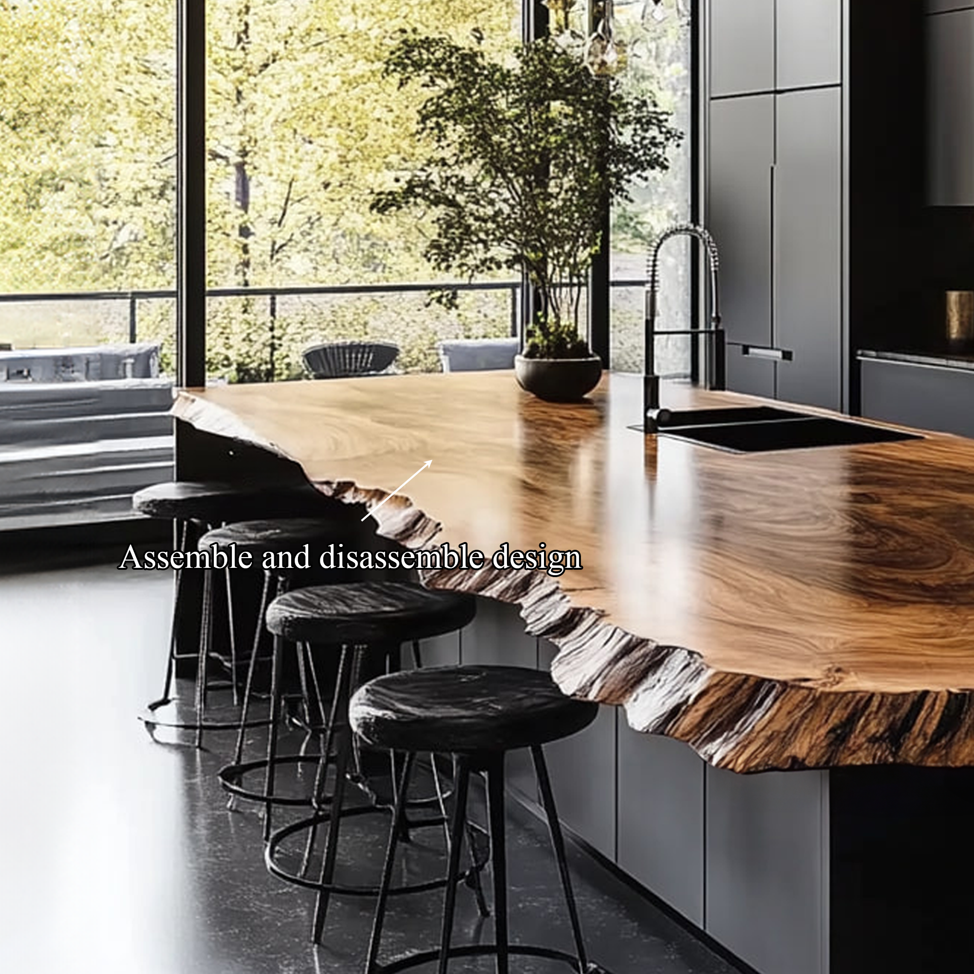 Rustic Luxury Handcrafted Kitchen Island Kitchen Or Chef Studio SINLKIKI118