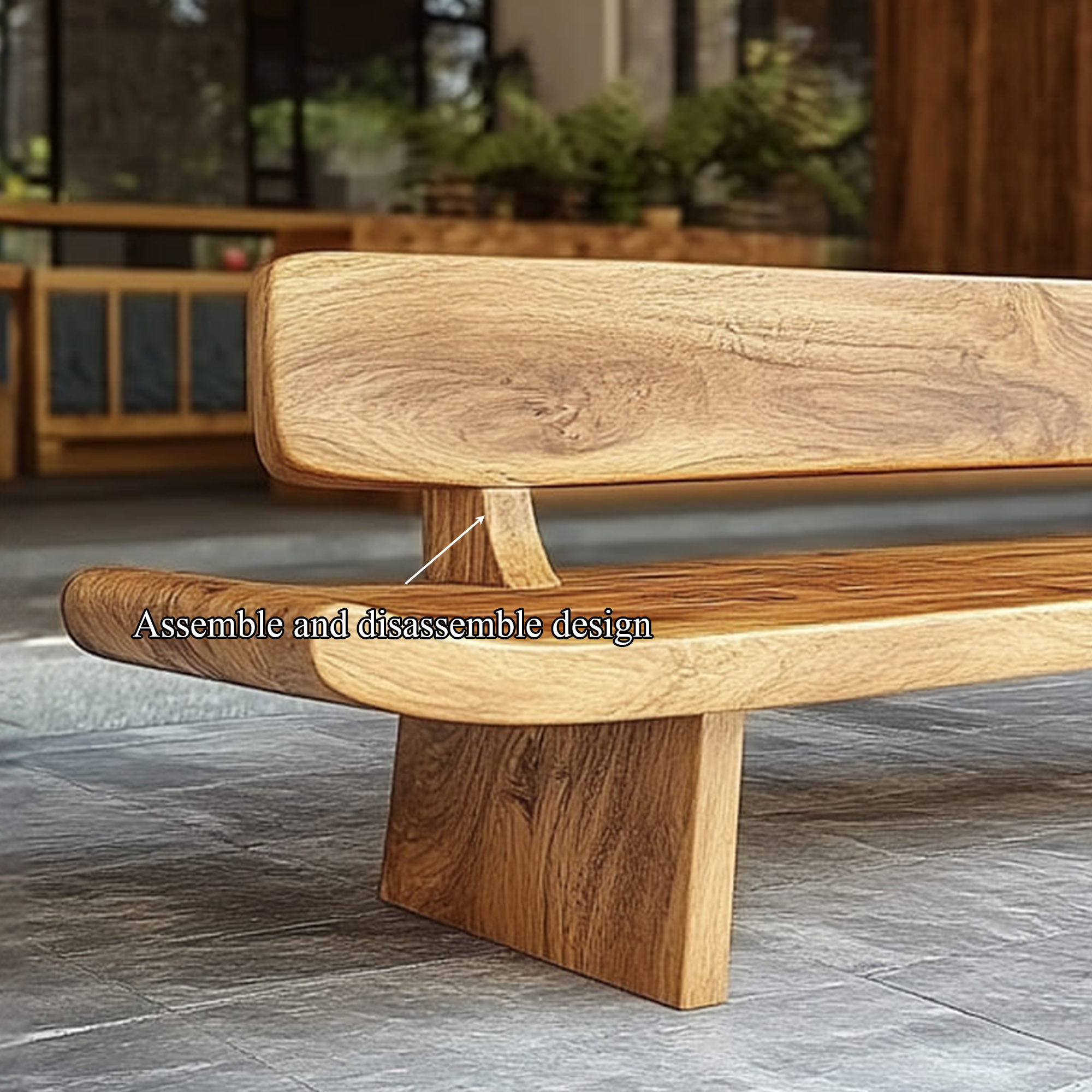 Handcrafted Organic Live Edge Wood Bench For Entryway Or Hallway SINLKIRS052