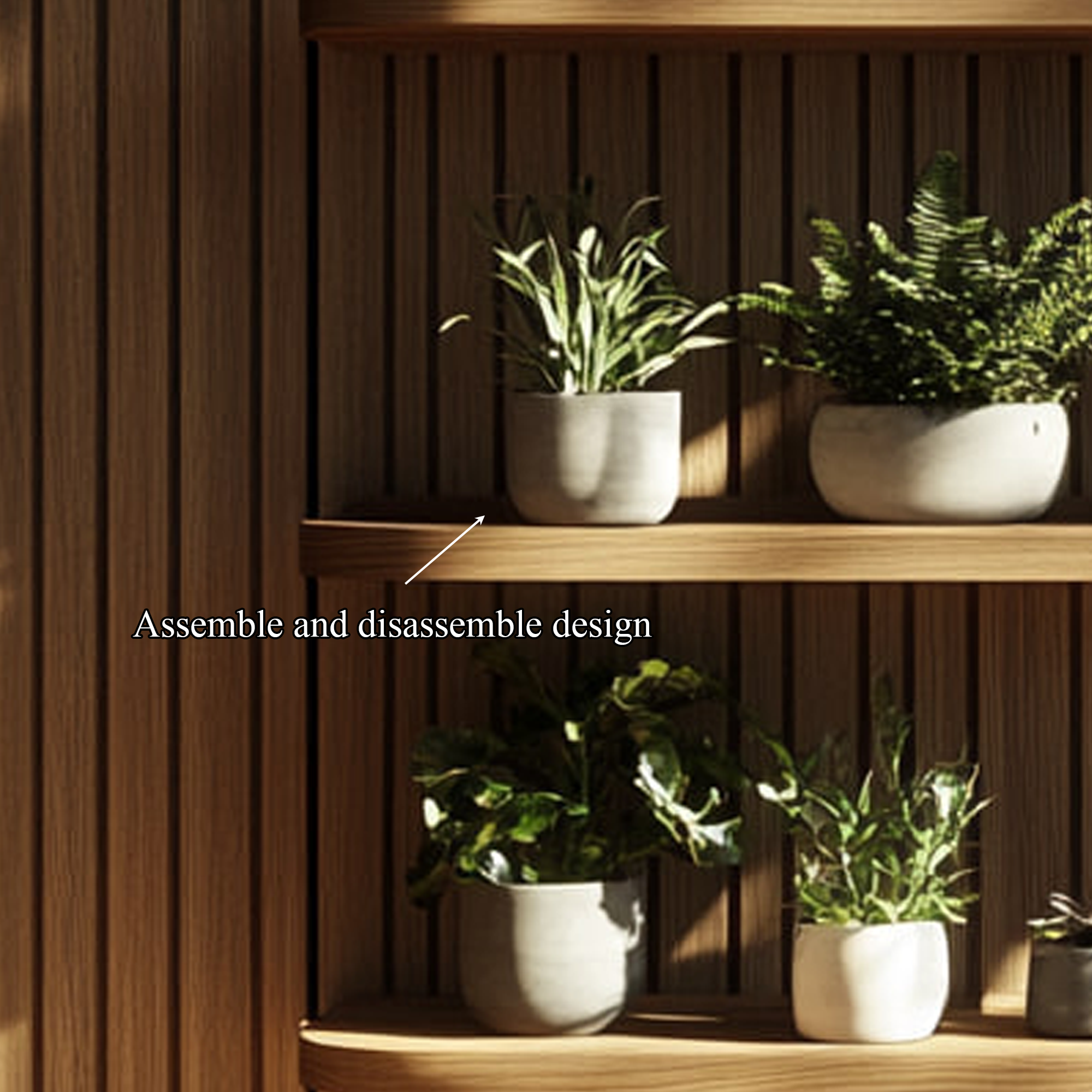 Scandinavian Modern Wall Mounted Shelf Living Room Or Bedroom SINLKIFL227