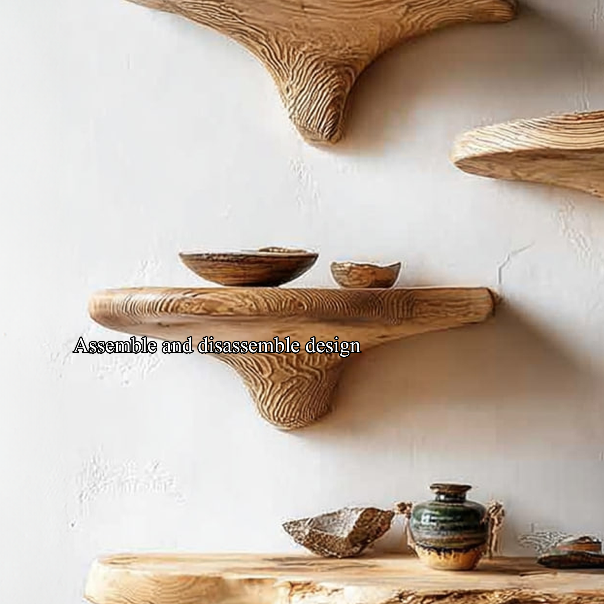 Midcentury Mushroom Shelf Bathroom SINLKIFL147