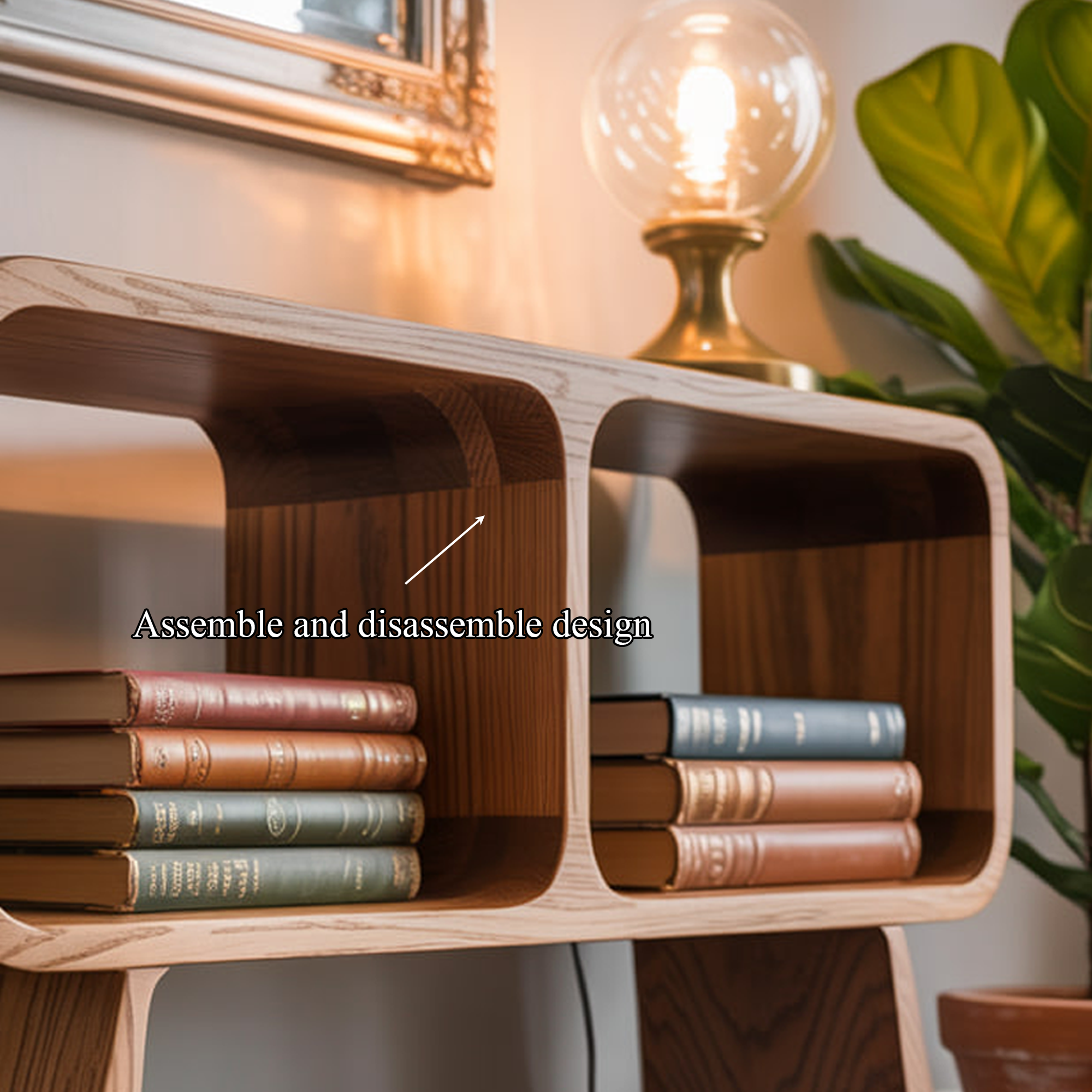 Mid Century Minimal Console Living Room And Study Room SINLKISC279