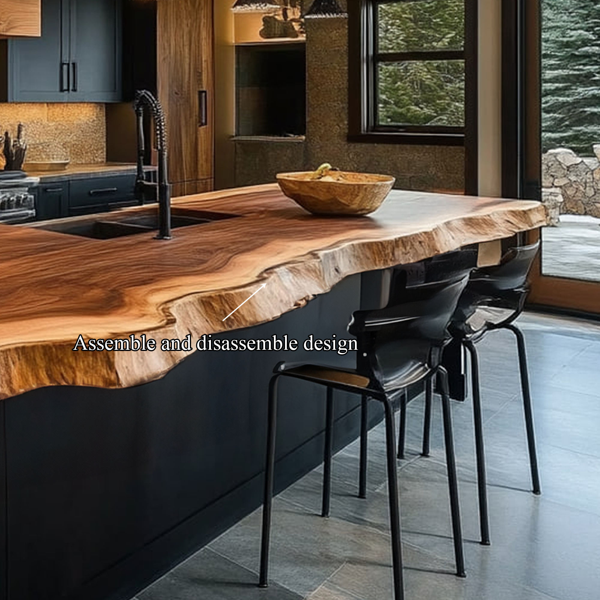 Rustic Industrial Luxury Kitchen Island Kitchen Or Home Bar SINLKIKI125