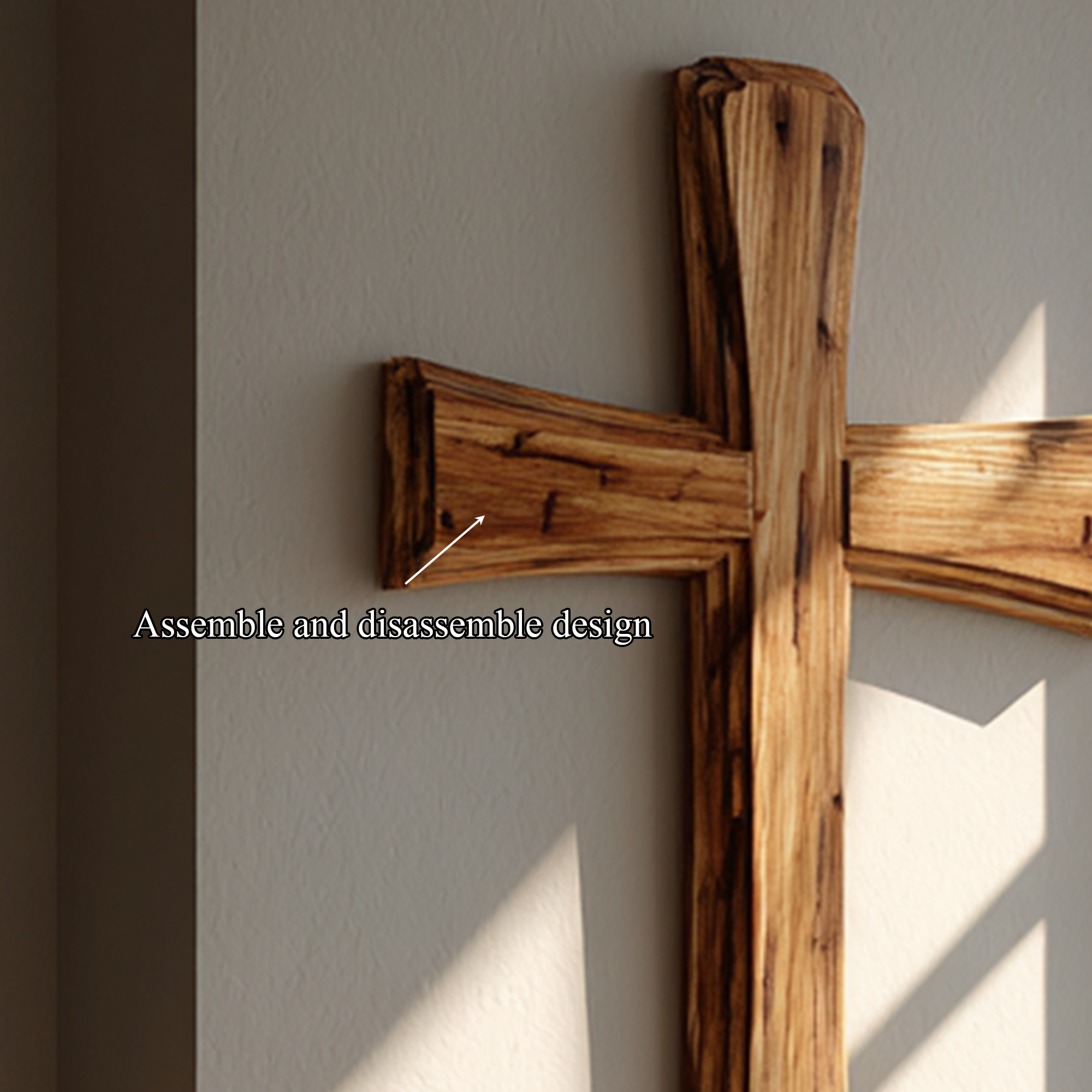 Rustic Decorative Wall Cross Home Office Or Living Room SINLKIWD005