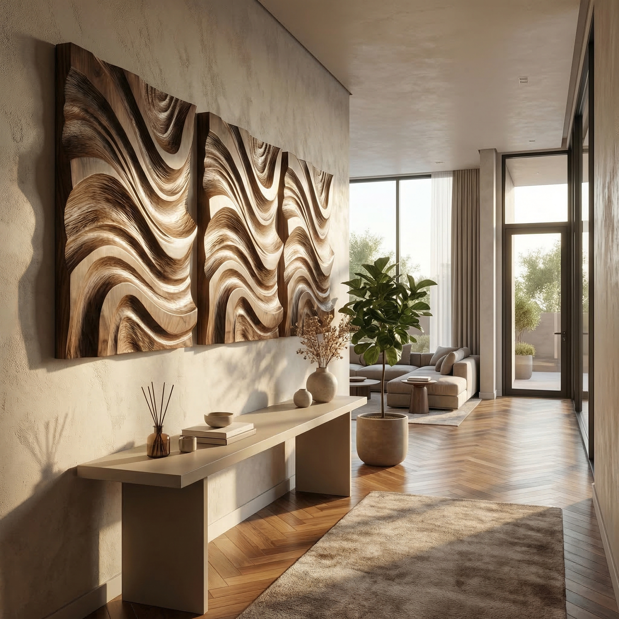 Modern Abstract Wall Art Living Room And Bedroom SINLKIWD042