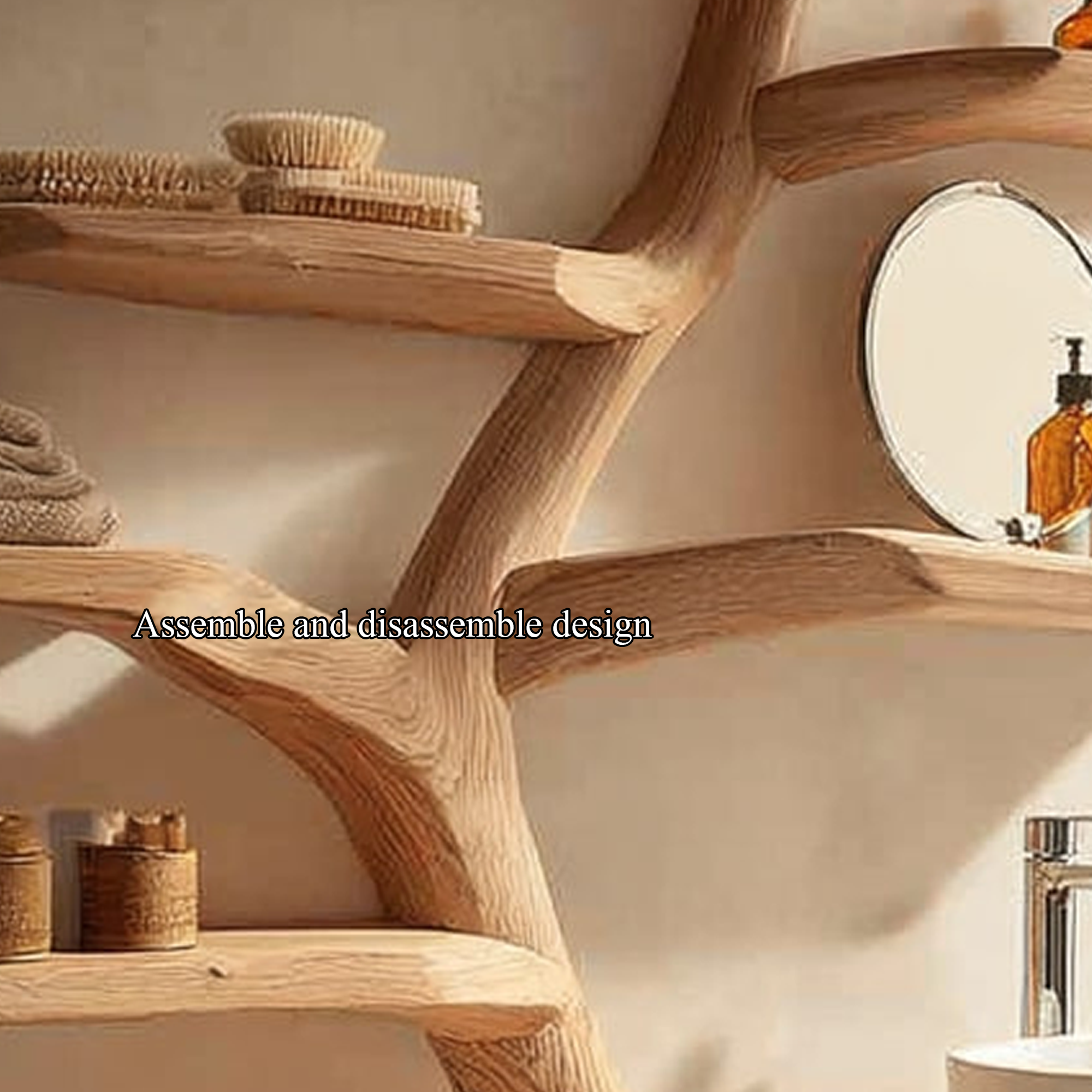 Rustic Branch Display Vanity Bathroom Or Minimal Washroom SINLKITBB012