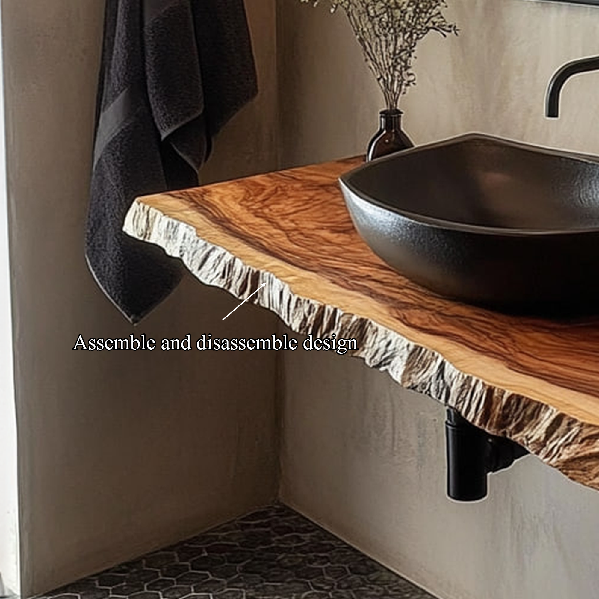 Mid Century Bathroom Vanity Shelf Modern Bathroom Interior SINLKIBRV215