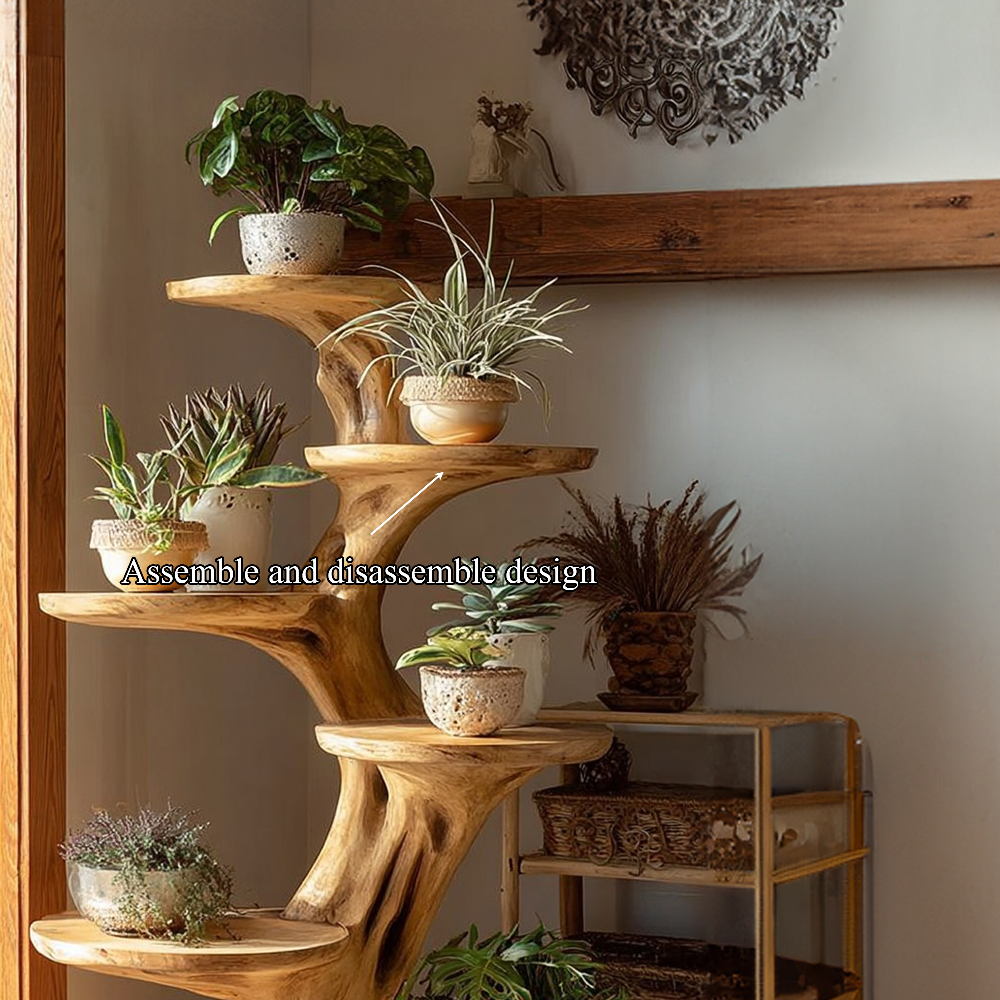 Rustic Tree Planter Display Living Space SINLKITT081