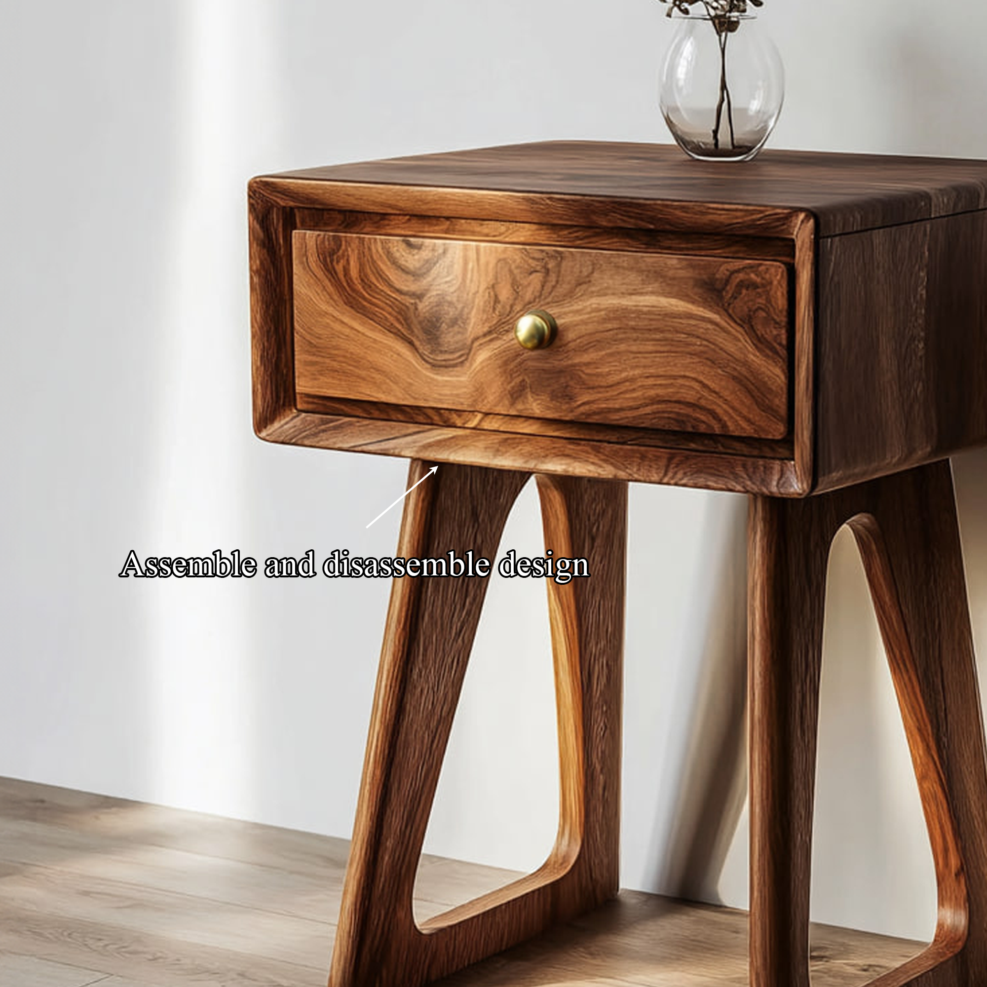 Modern Sculpted Frame Side Table Living Room Or Studio Room SINLKICC026