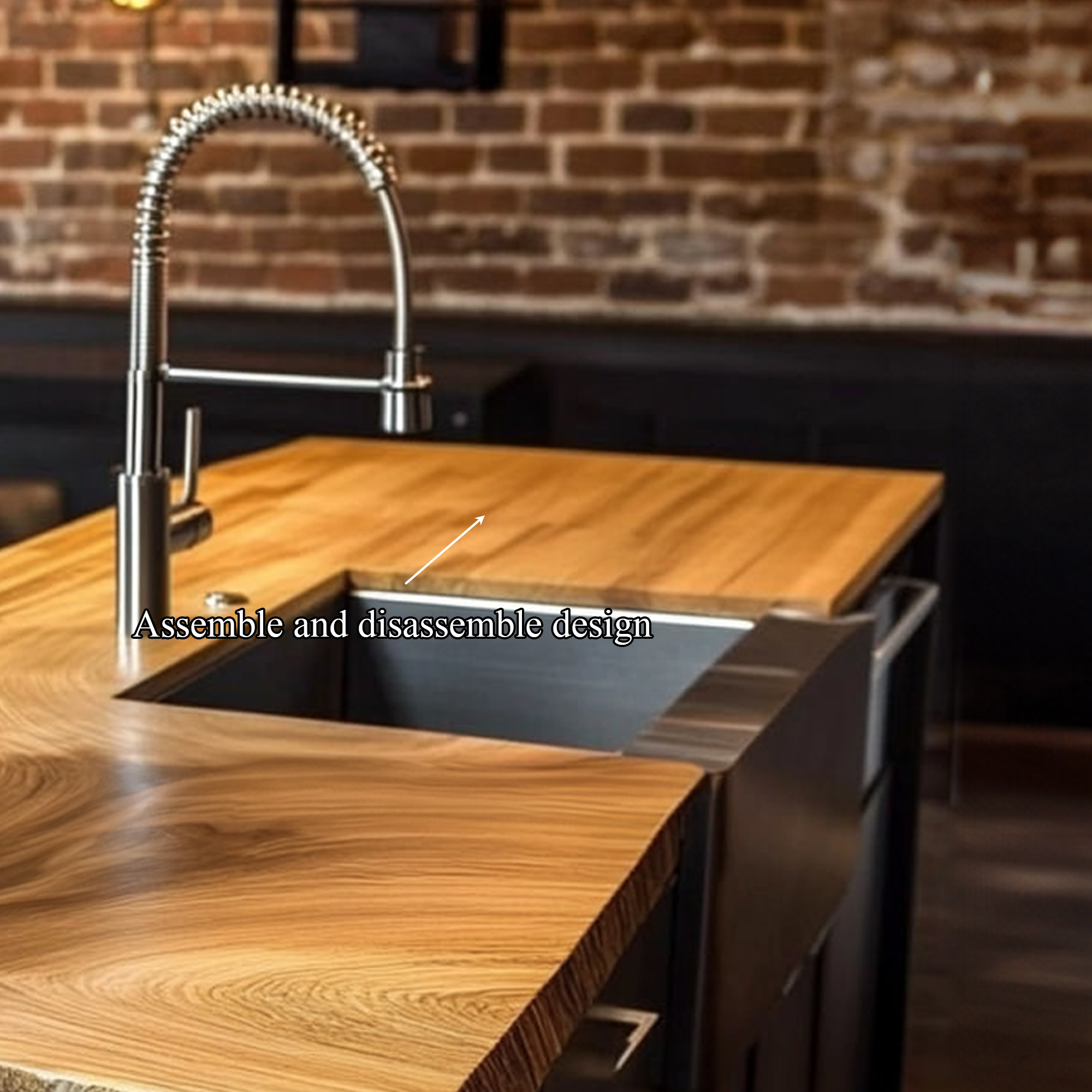 Rustic Industrial Luxury Statement Kitchen Island Kitchen Or Chef Studio SINLKIKI122