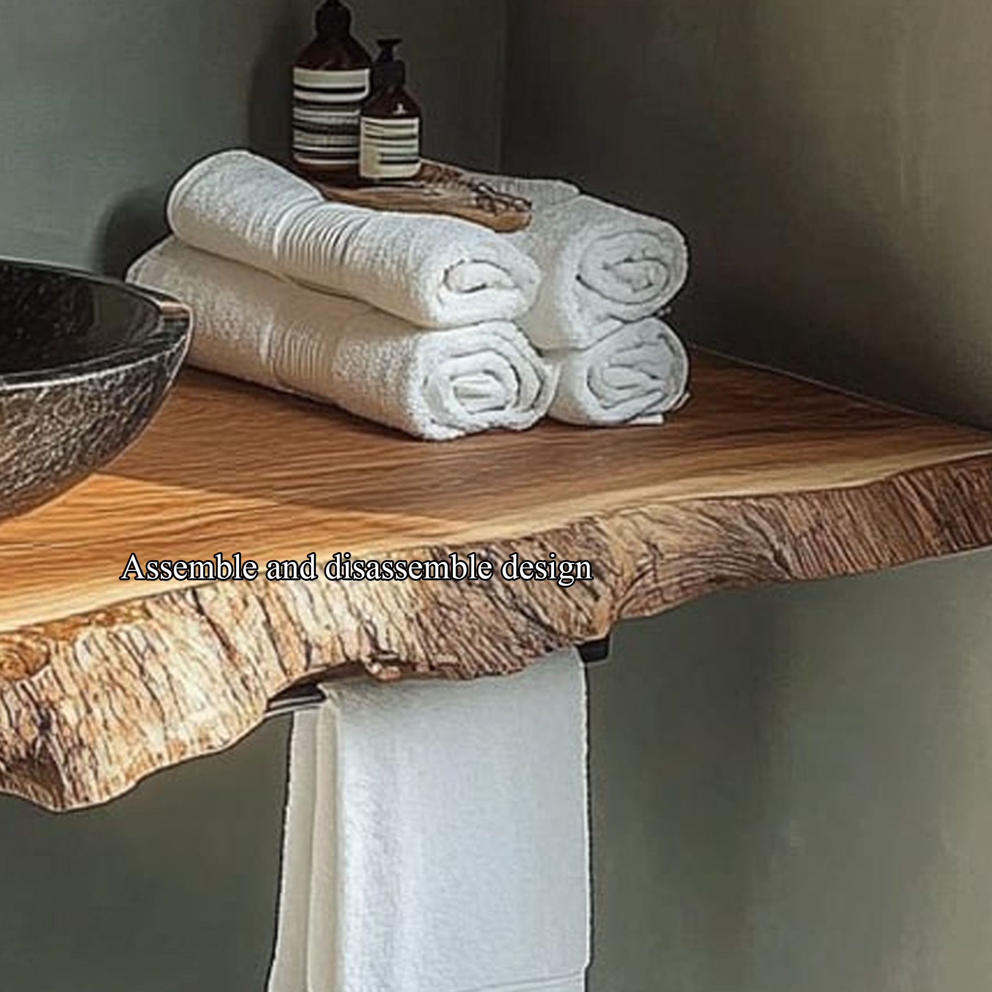 Rustic Minimalist Washstand Bathroom SINLBRV111