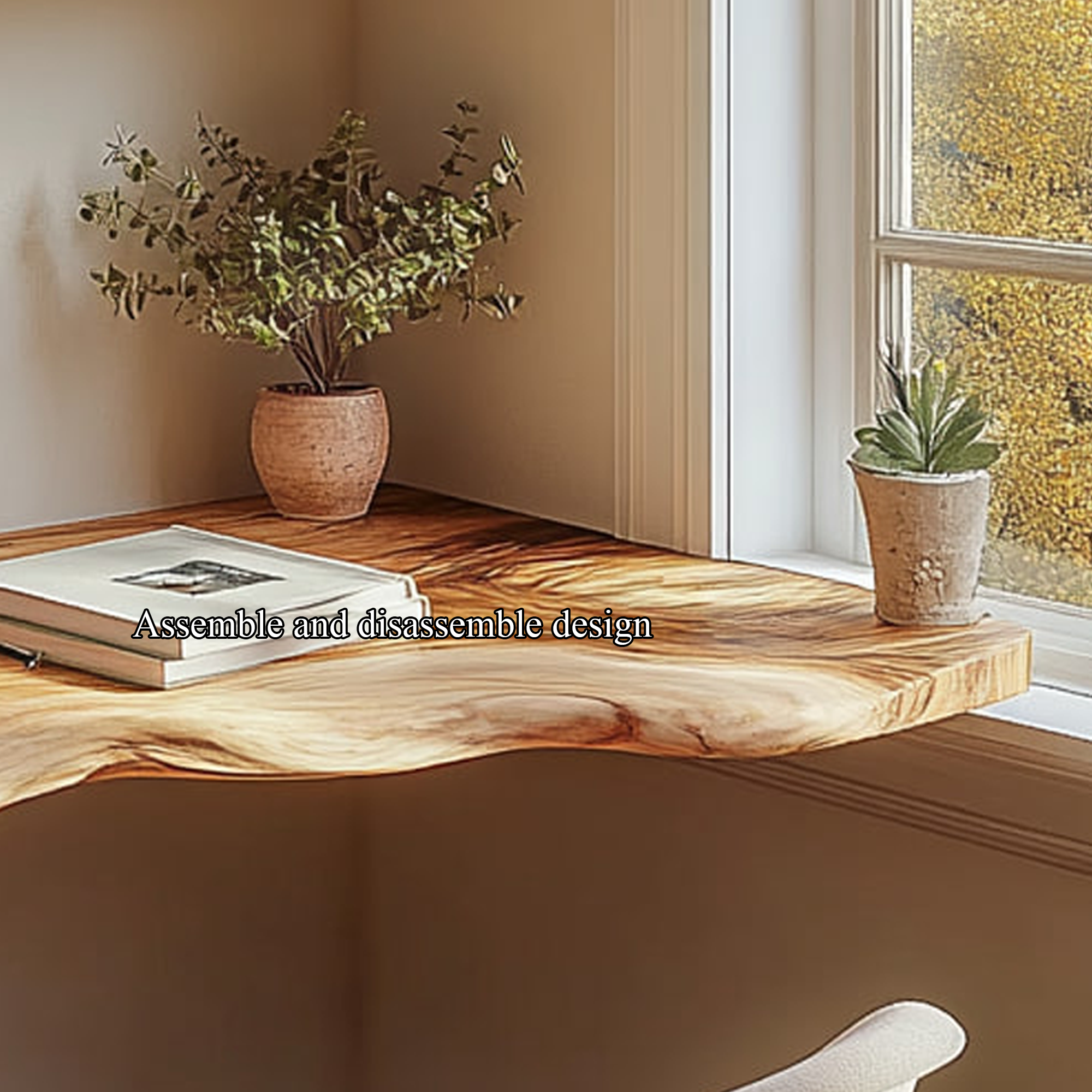 Mid Century Floating Study Shelf Living Room SINLKIFL214