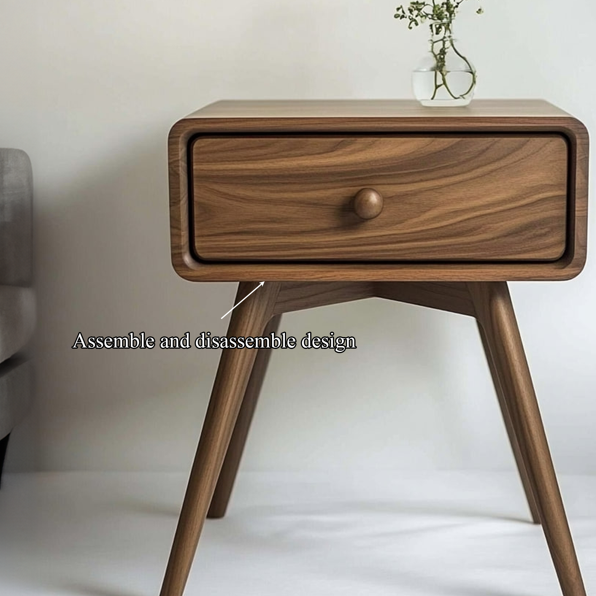 Minimalist Sculptural Side Table Bedroom Or Reading Room SINLKICC025