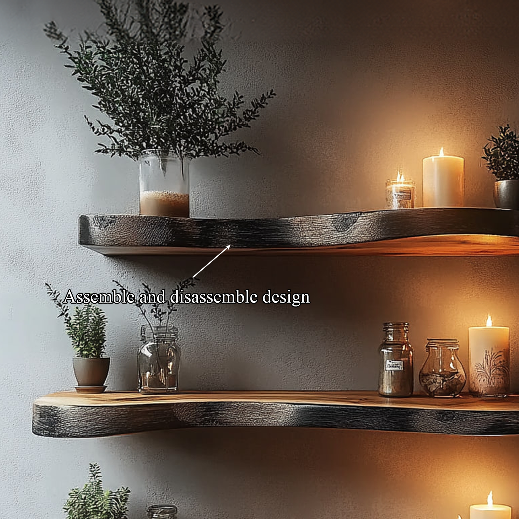 Rustic Floating Shelf Boho Living Room Or Bedroom SINLKIFL309