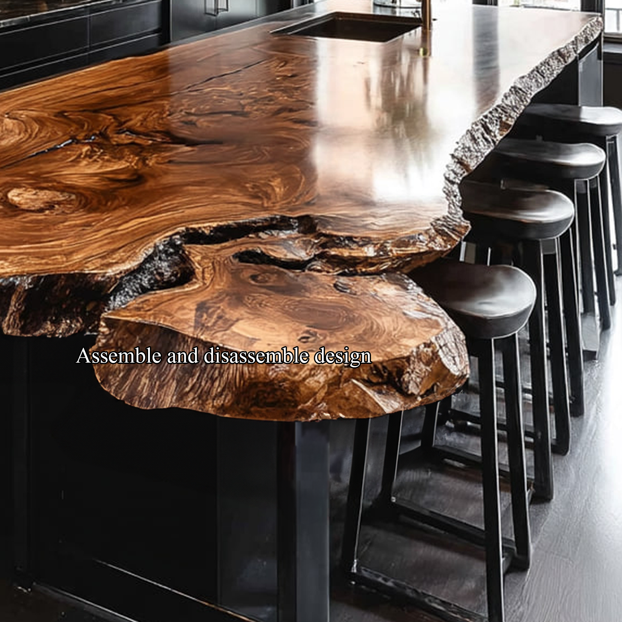 Modern Rustic Kitchen Island Kitchen Or Dining Room SINLKIKI010