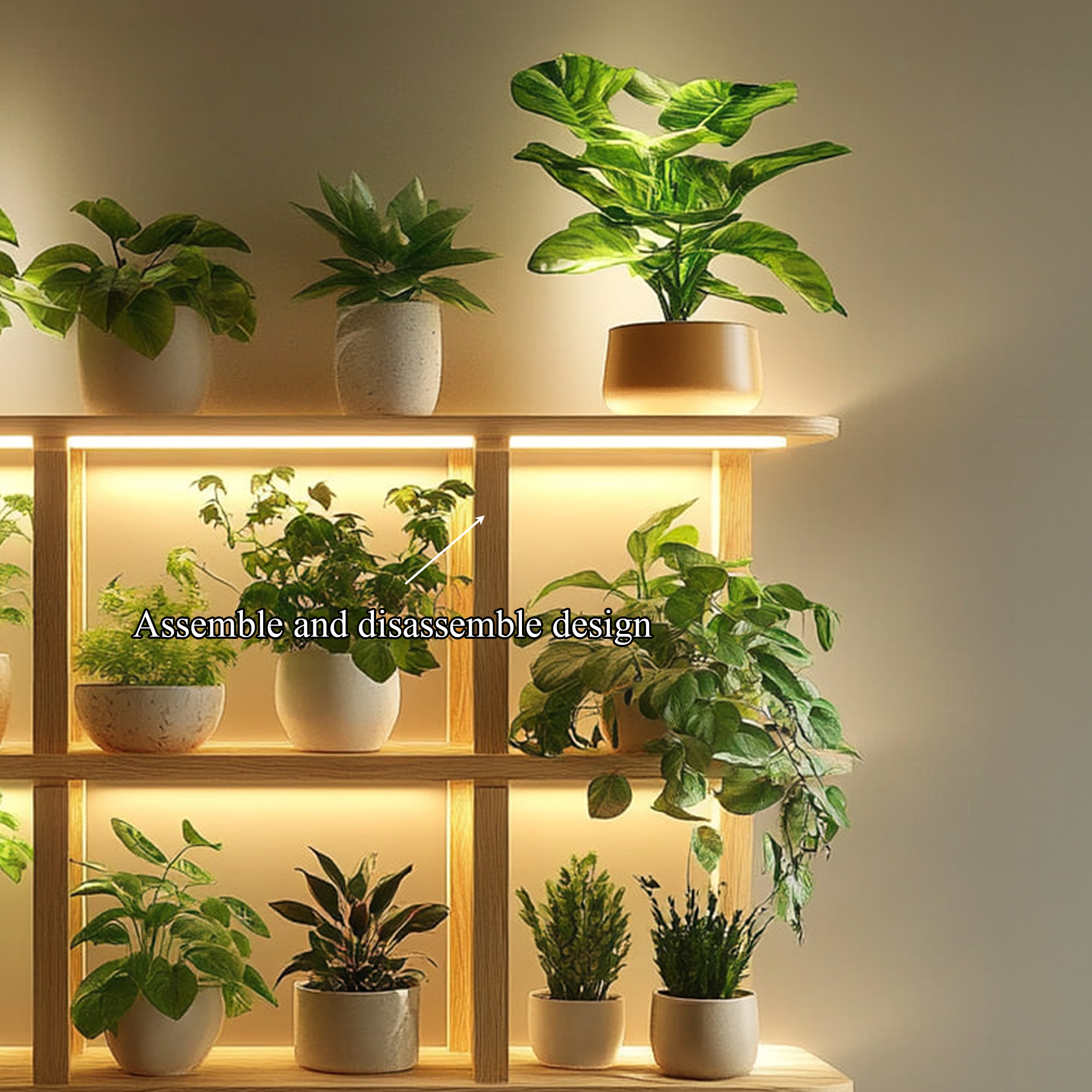 Mid Century Modern Plant Display Cozy Home SINLKITT084