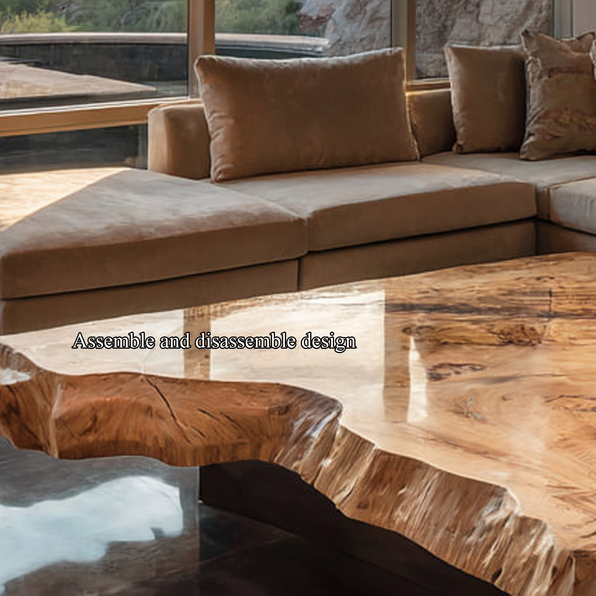 Rustic Coffee Table Living Room Or Reading Room SINLKICF135