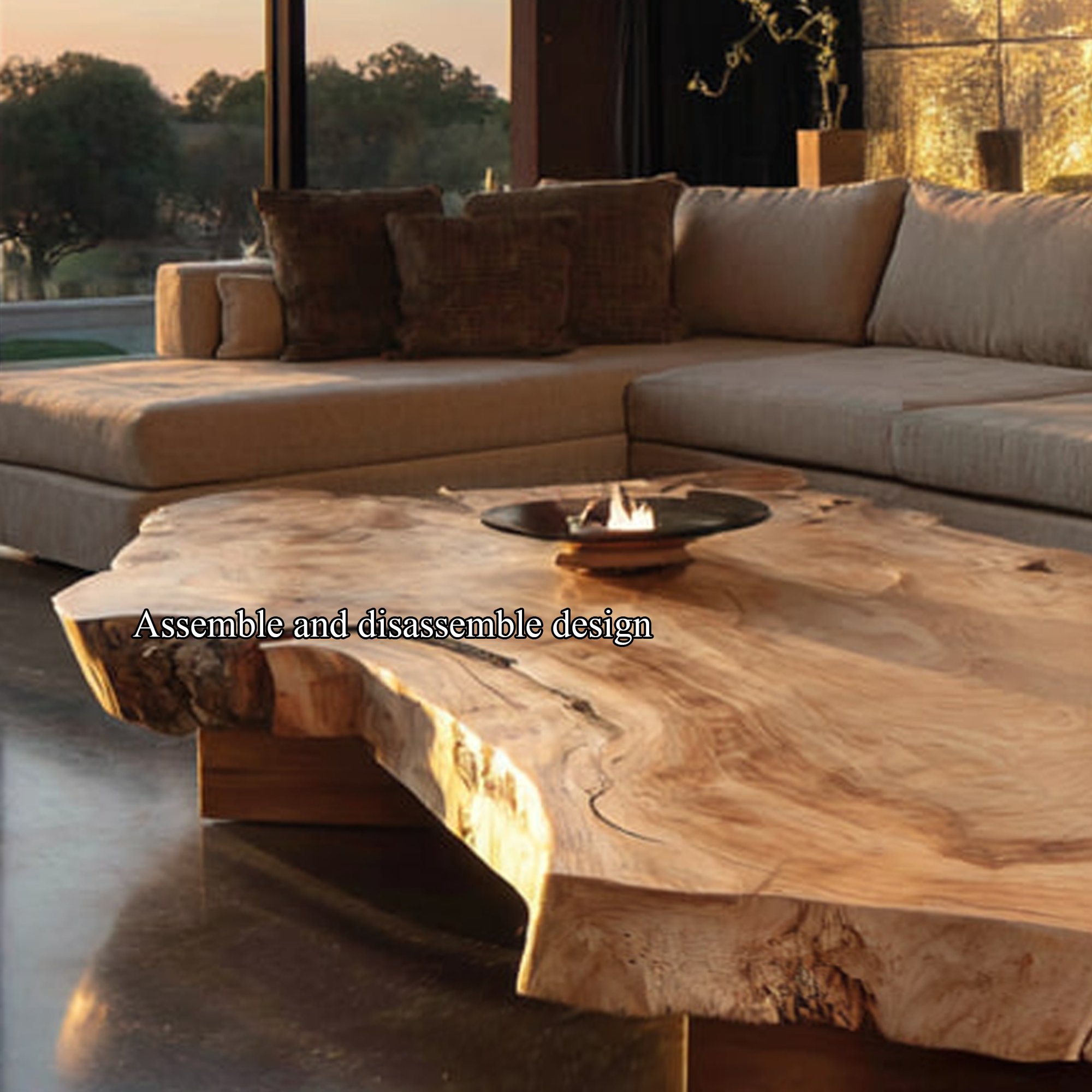 Rustic Art Coffee Table Living Room Or Studio Room SINLKICF138