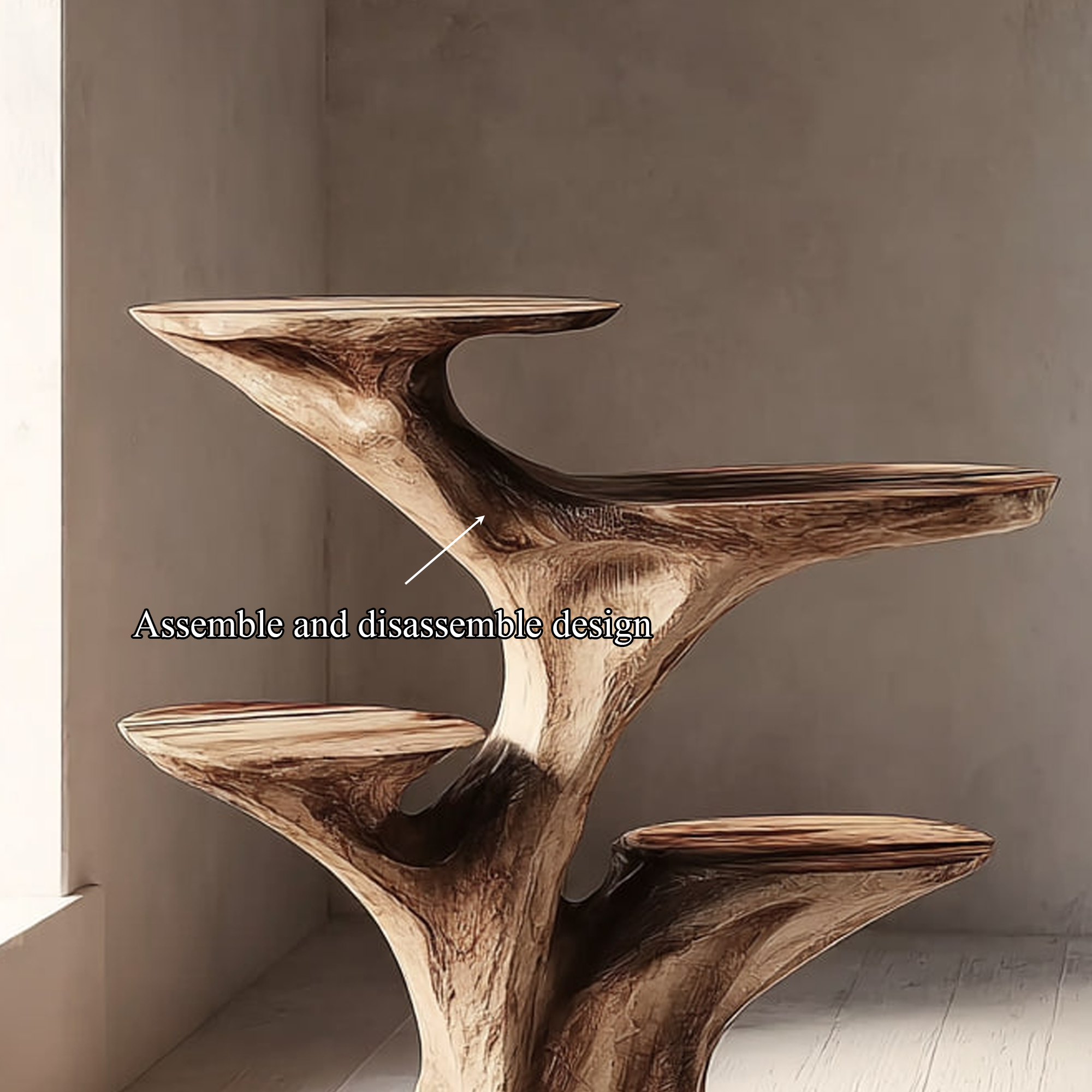 Rustic End Table Living Room Corner SINLKIBT110