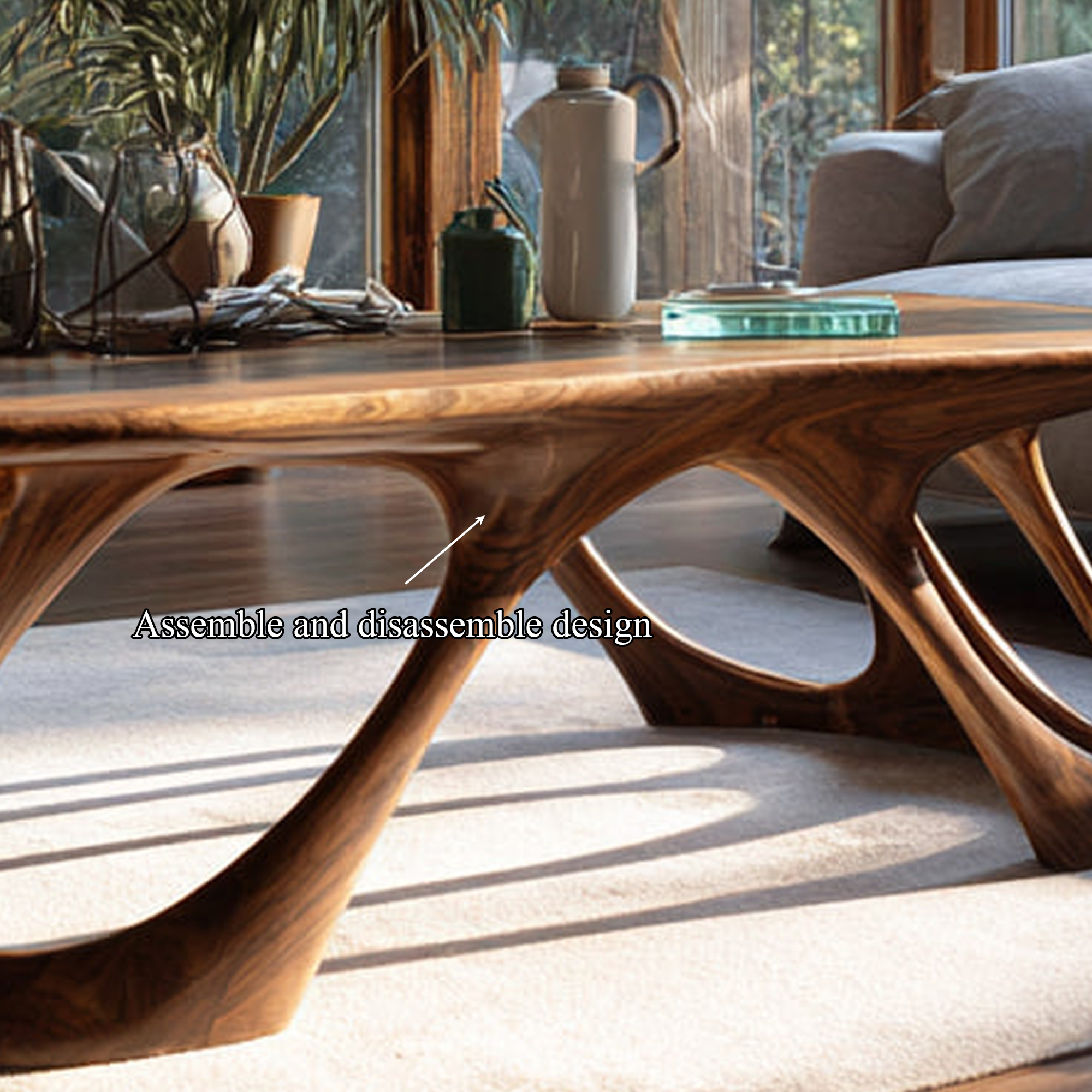 Mid Century Coffee Table Living Room Furniture SINLKICF157