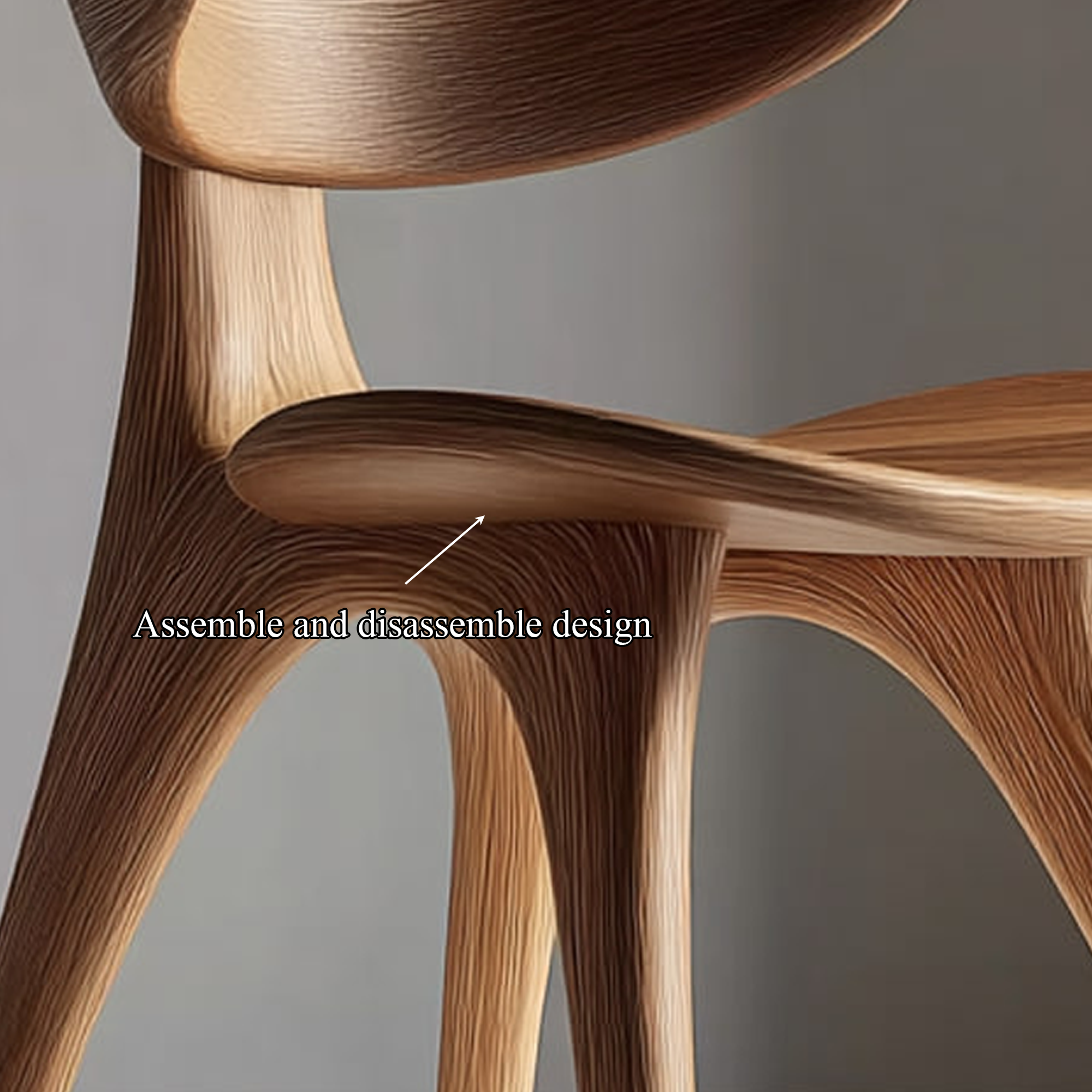 Organic Modern Accent Chair Living Room Or Bedroom SINLKIWC006