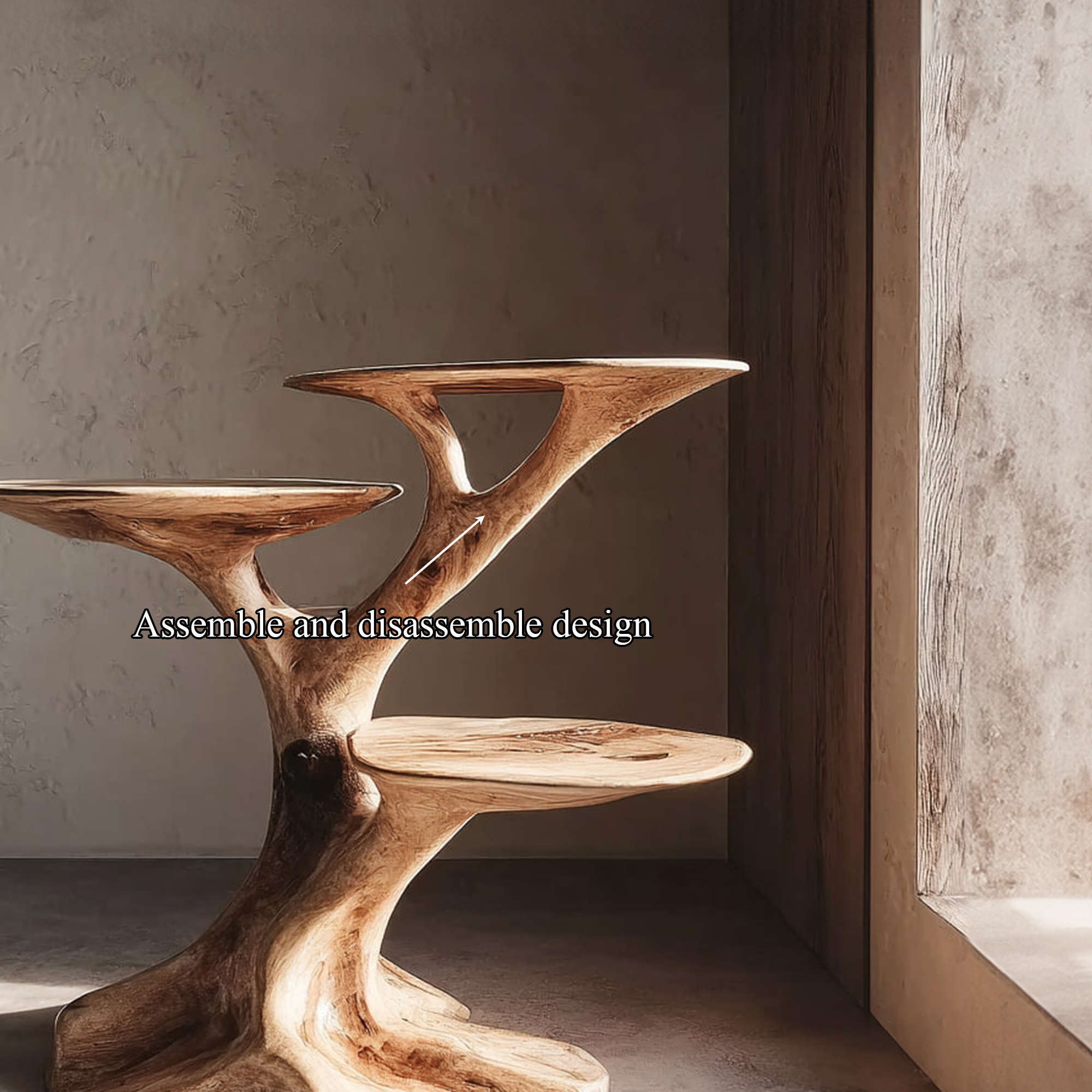 Rustic Side Table Entryway Or Living Room SINLKIBT114