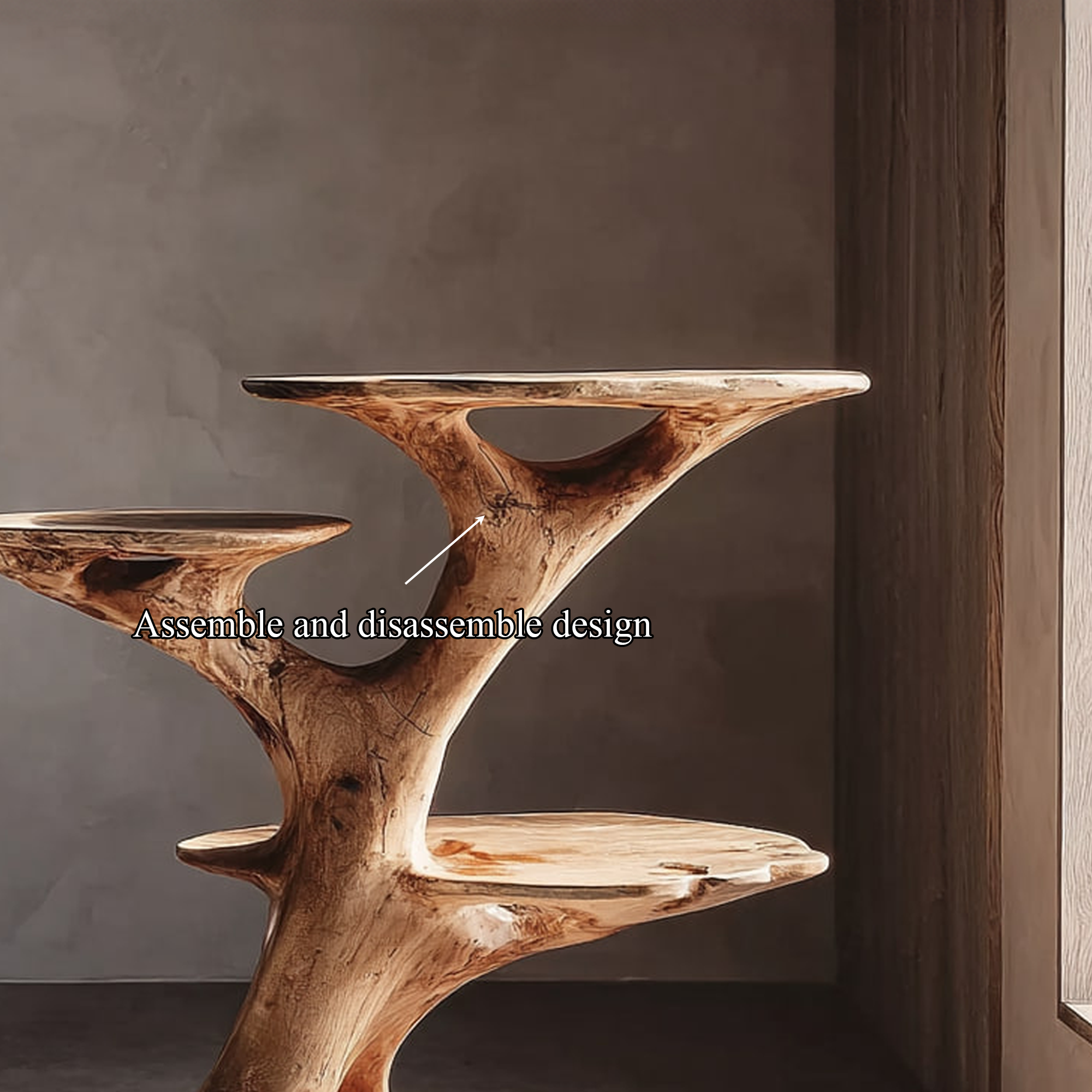 Rustic End Table Living Room And Bedroom SINLKIBT113