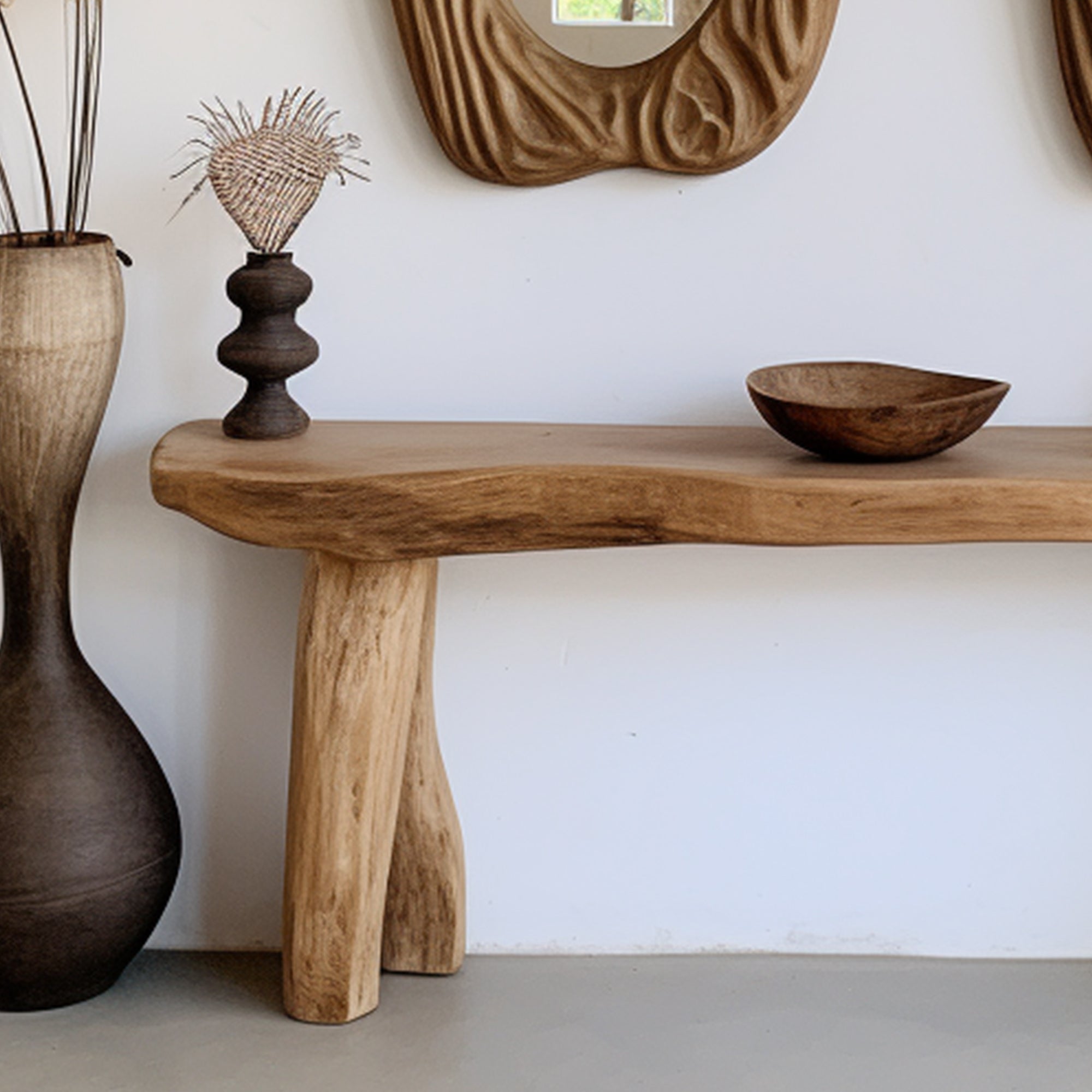 Rustic Console Table Modern Decorative SILDTCS060