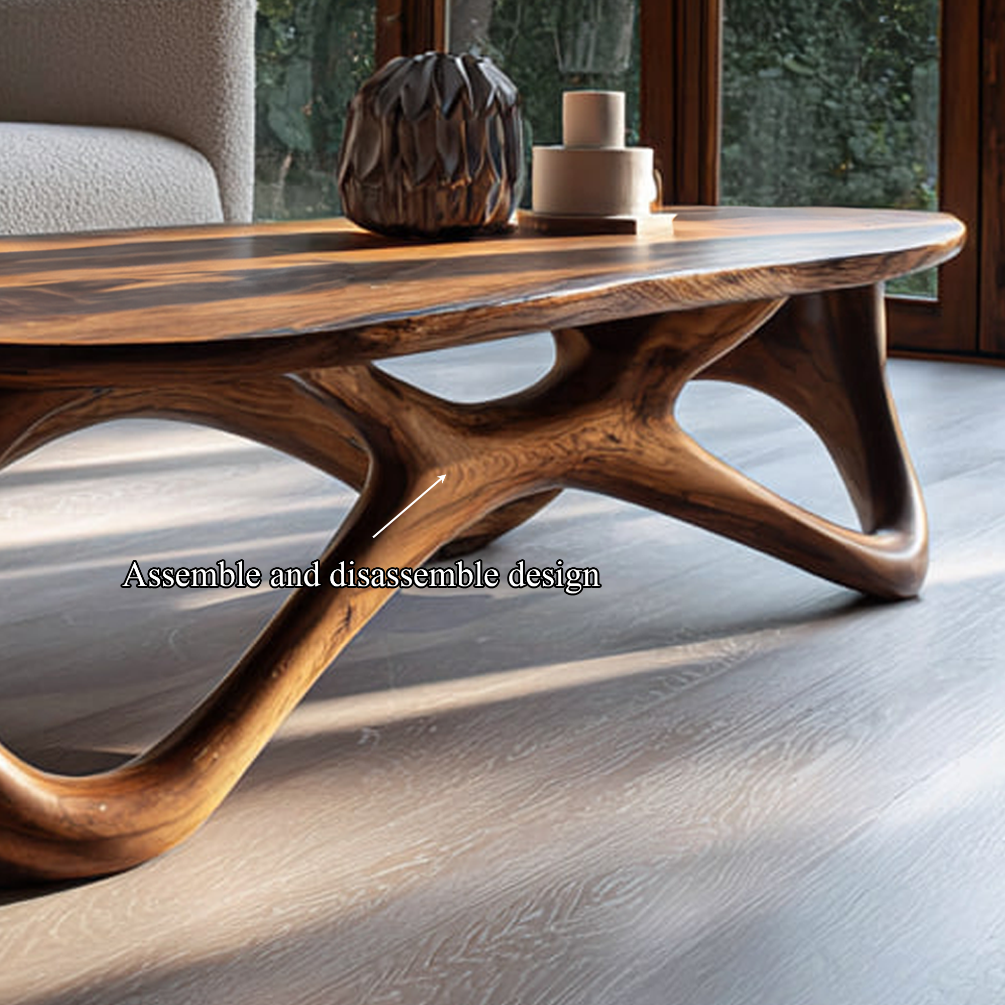 Mid Century Coffee Table For Warm Living Room SINLKICF164