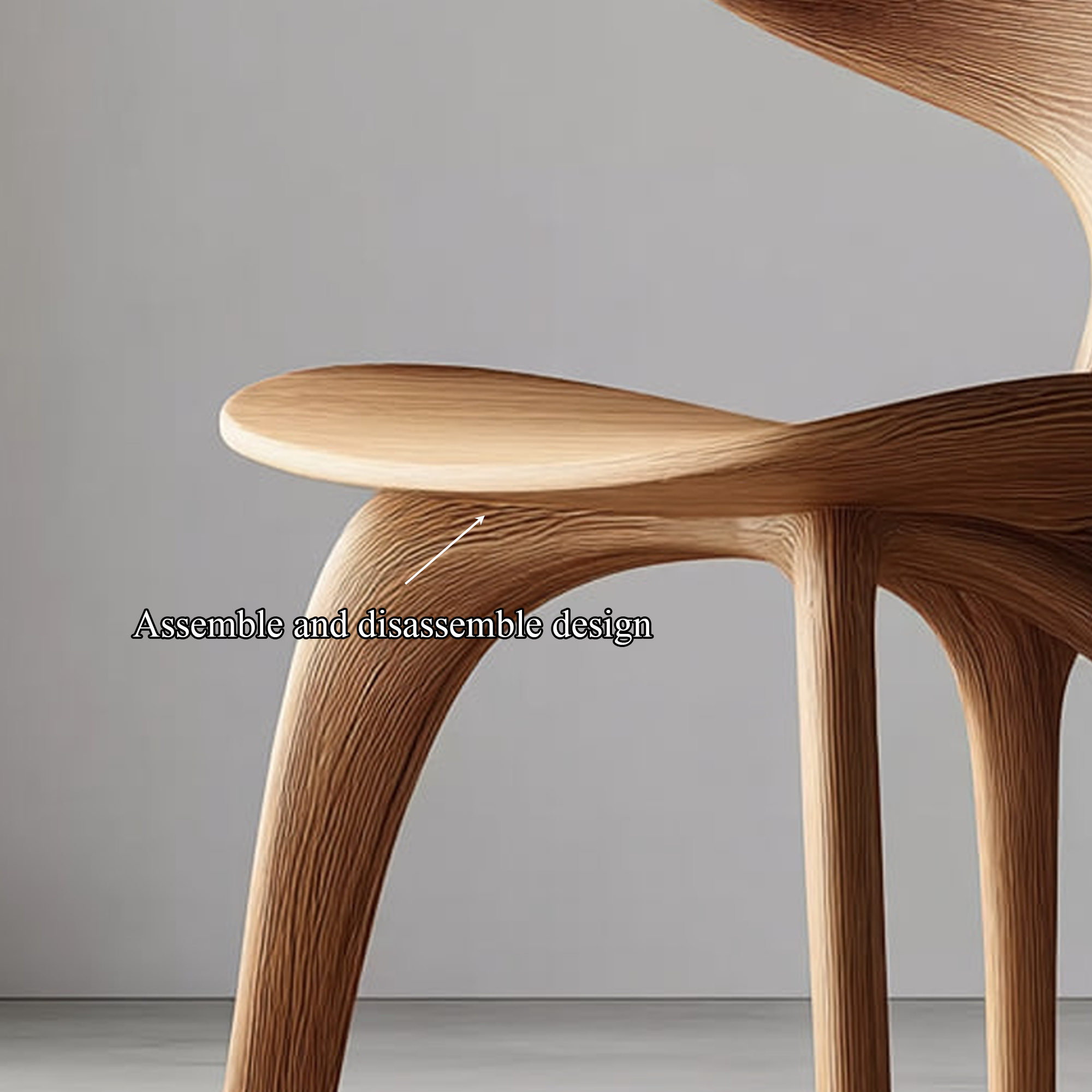 Organic Modern Artistic Chair Living Room Or Bedroom SINLKIWC007