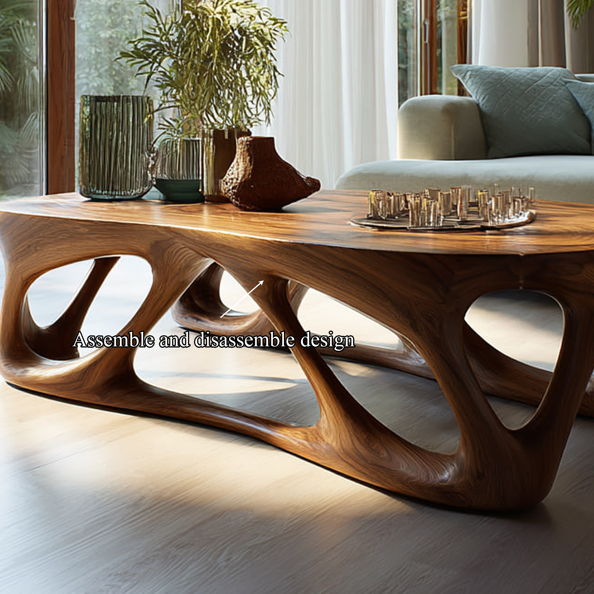 Mid Century Coffee Table Living Room Design SINLKICF159