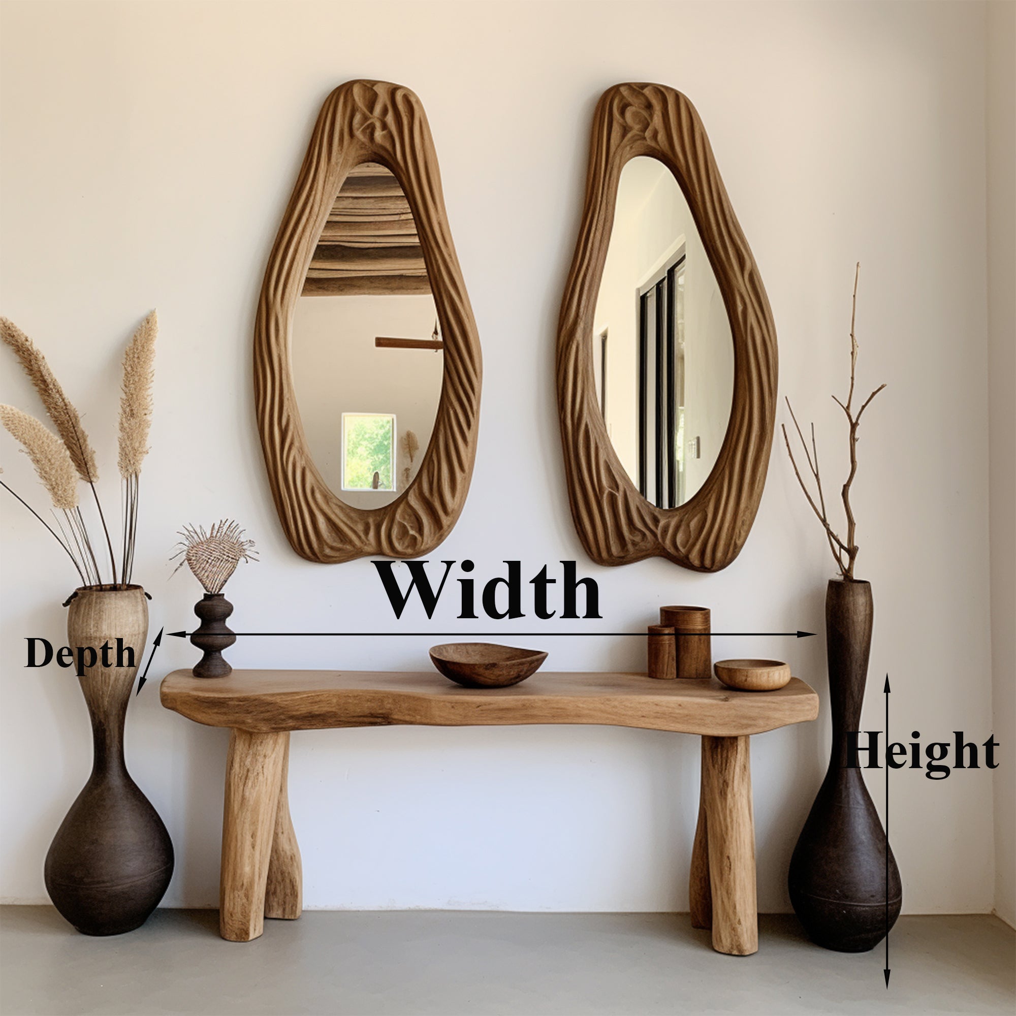 Rustic Console Table Modern Decorative SILDTCS060
