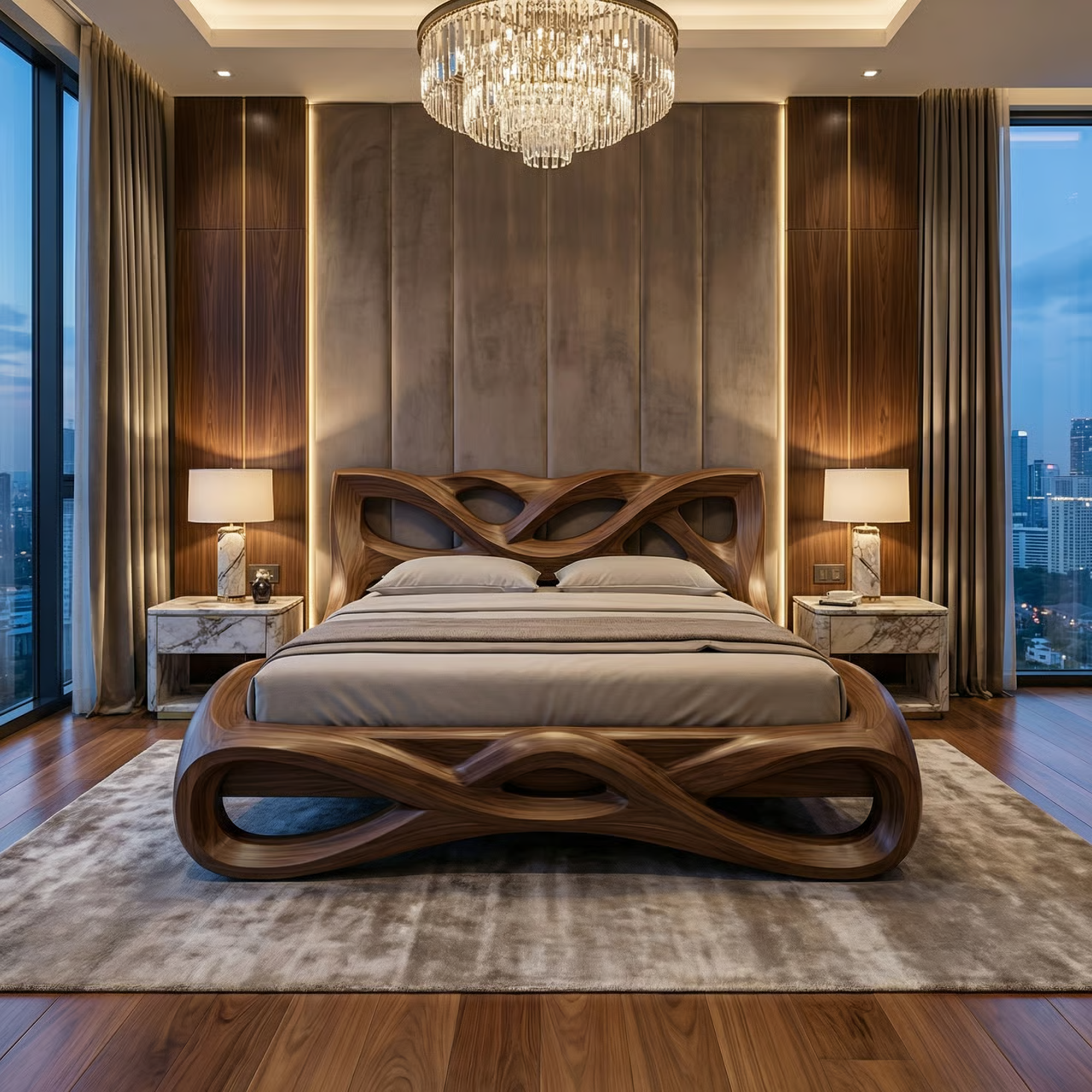Rustic Decorative Bedroom Bed For Bedroom And Personal Space SINLKIWB111