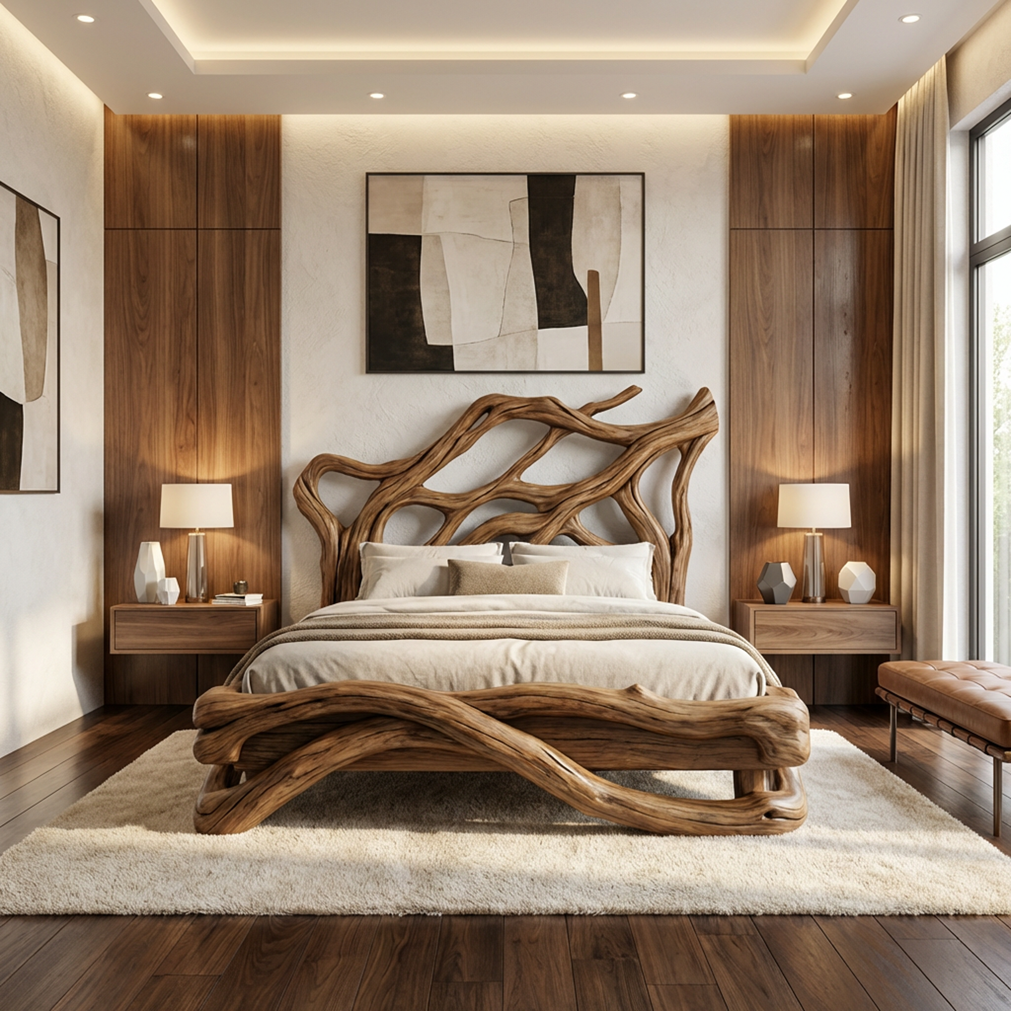 Rustic Statement Style Bed For Bedroom Or Master Interior SINLKIWB101