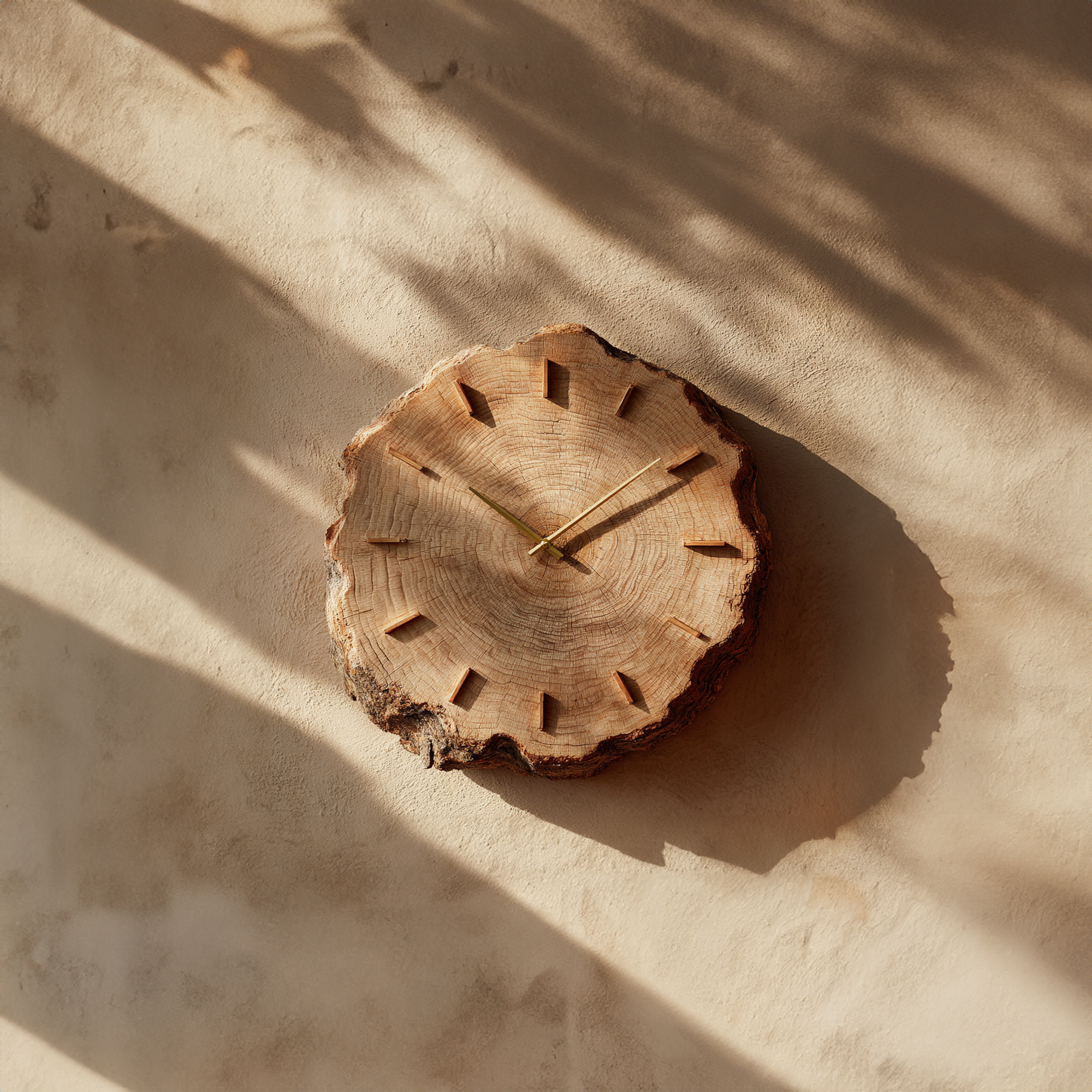Rustic Round Wood Wall Clock Dining Room Or Living Room SINLKICK009