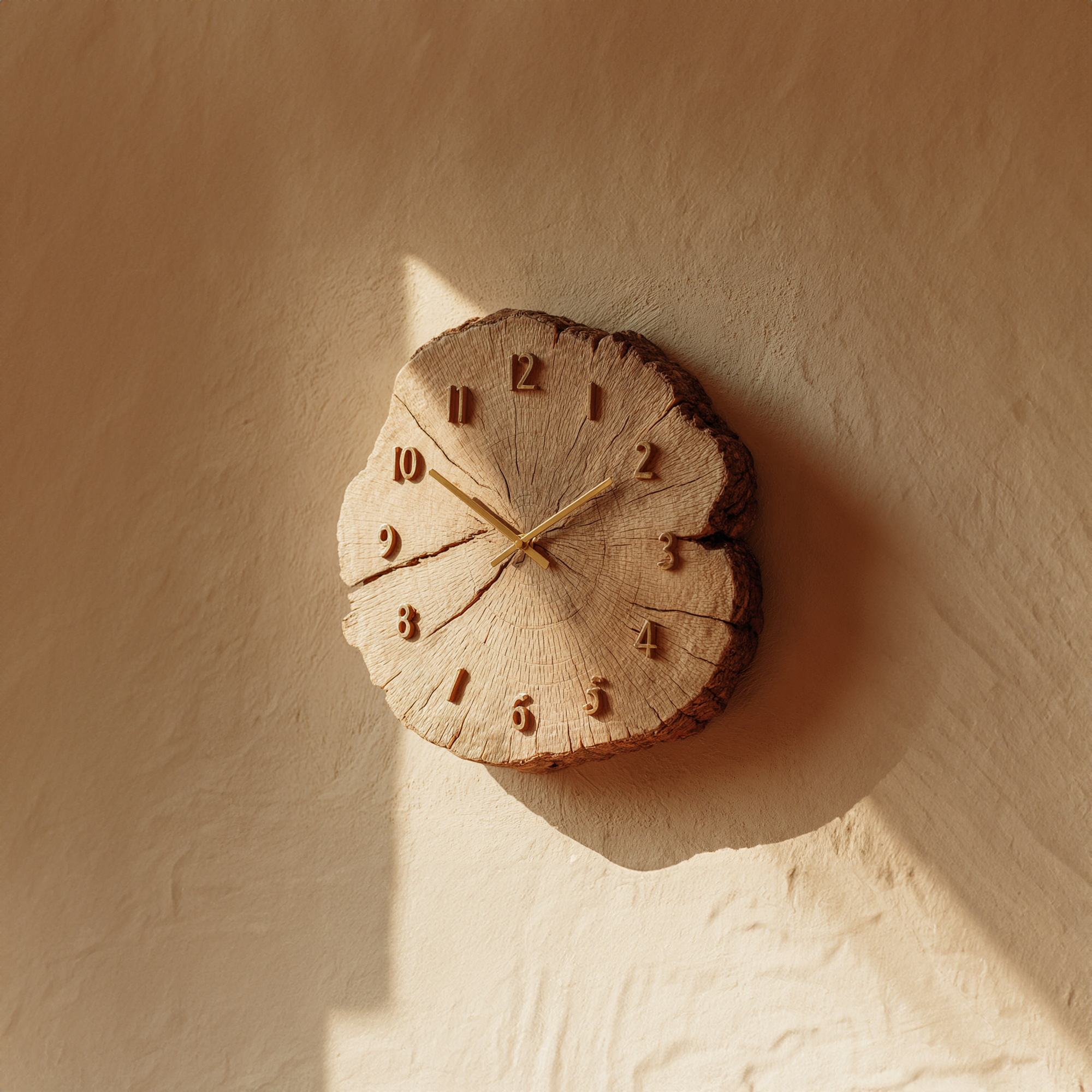 Rustic Wood Slice Wall Clock Study Room Or Office SINLKICK010