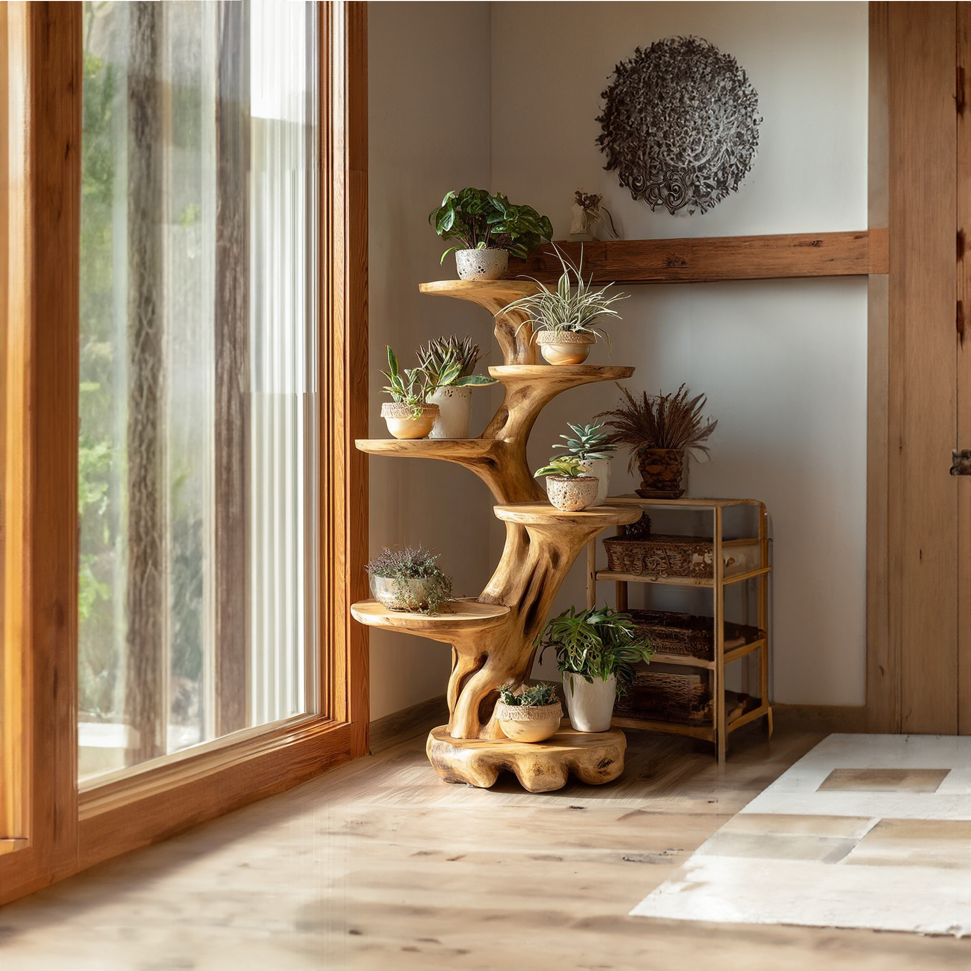 Rustic Tree Planter Display Living Space SINLKITT081