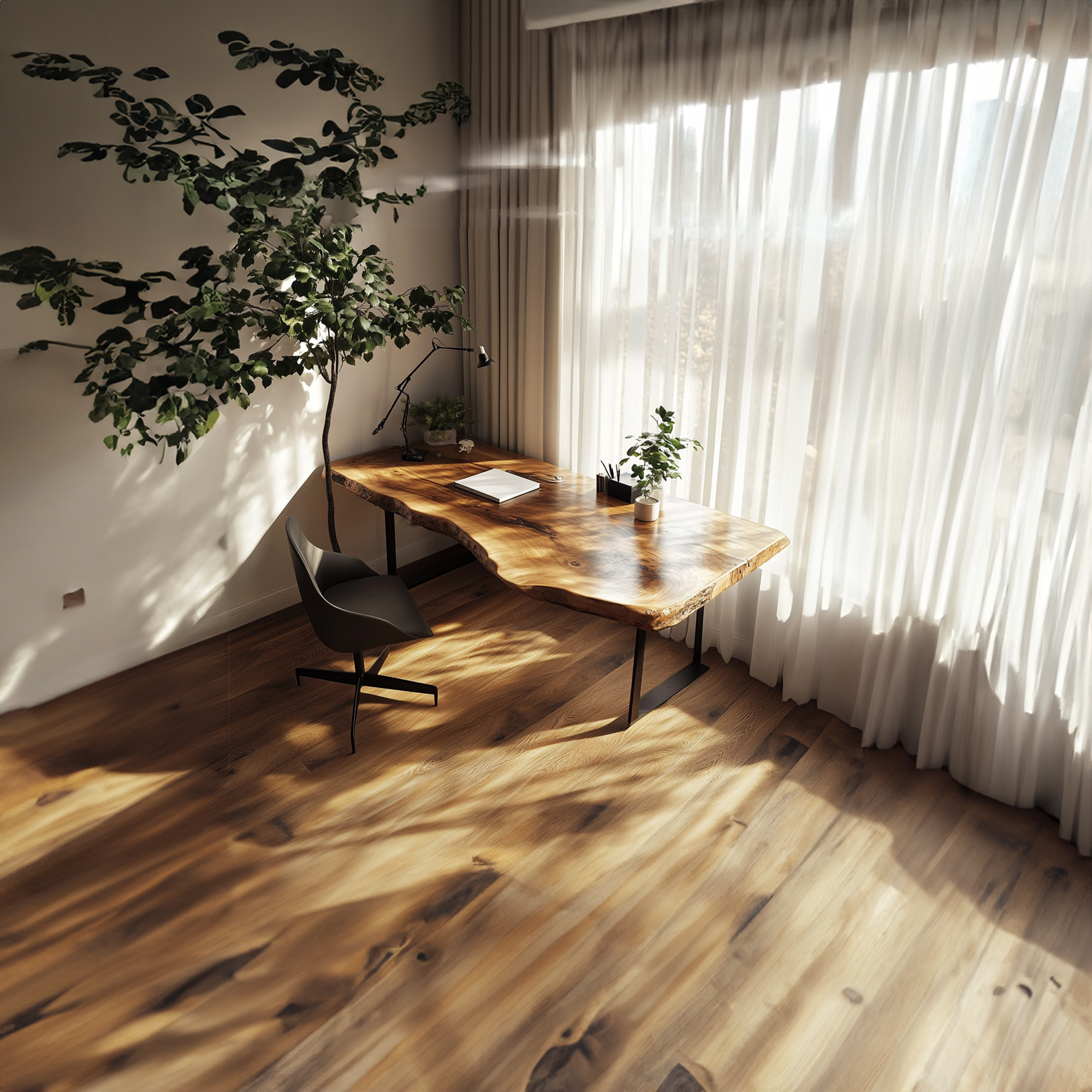 Rustic Modern Office Desk Bedroom And Office Room SINLKIDK025