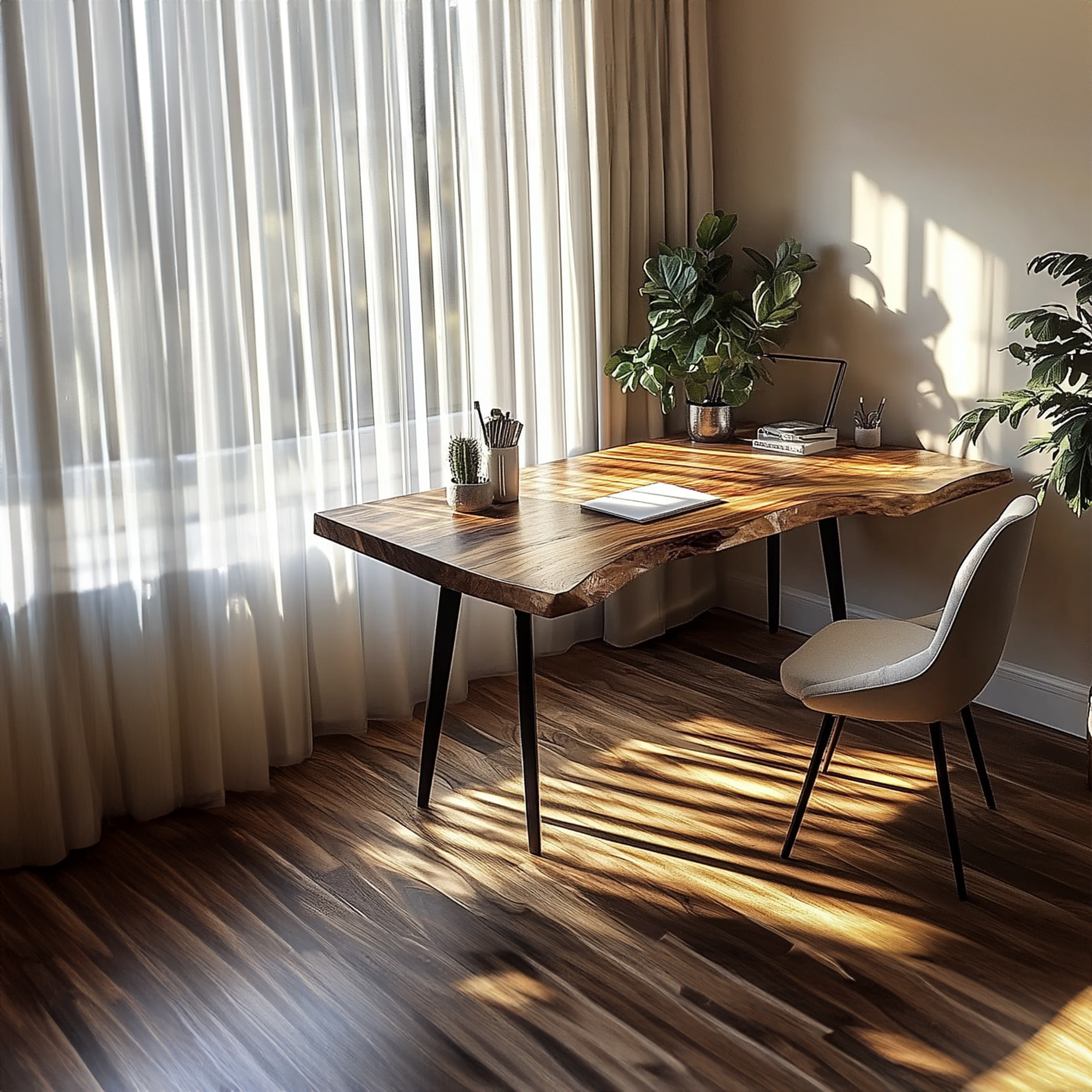 Rustic Computer Desk Reading Room And Study Area SINLKIDK026