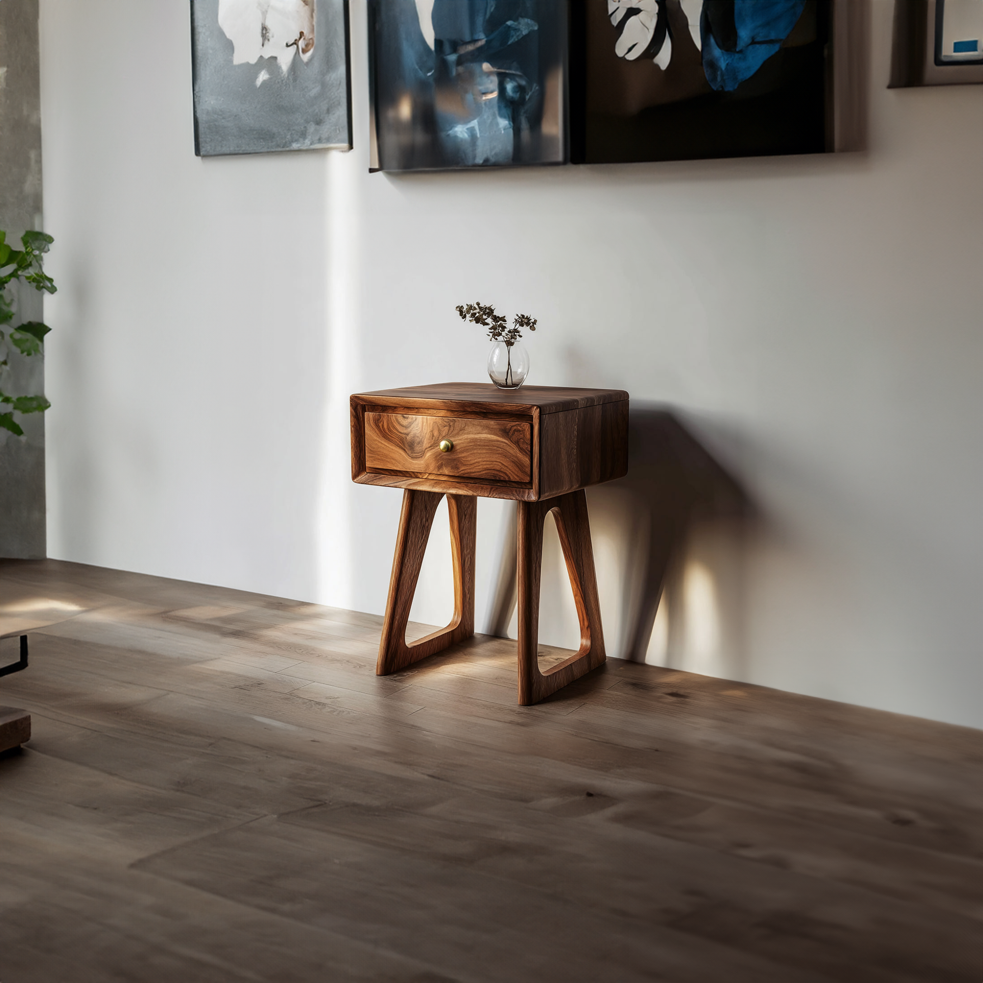 Modern Sculpted Frame Side Table Living Room Or Studio Room SINLKICC026