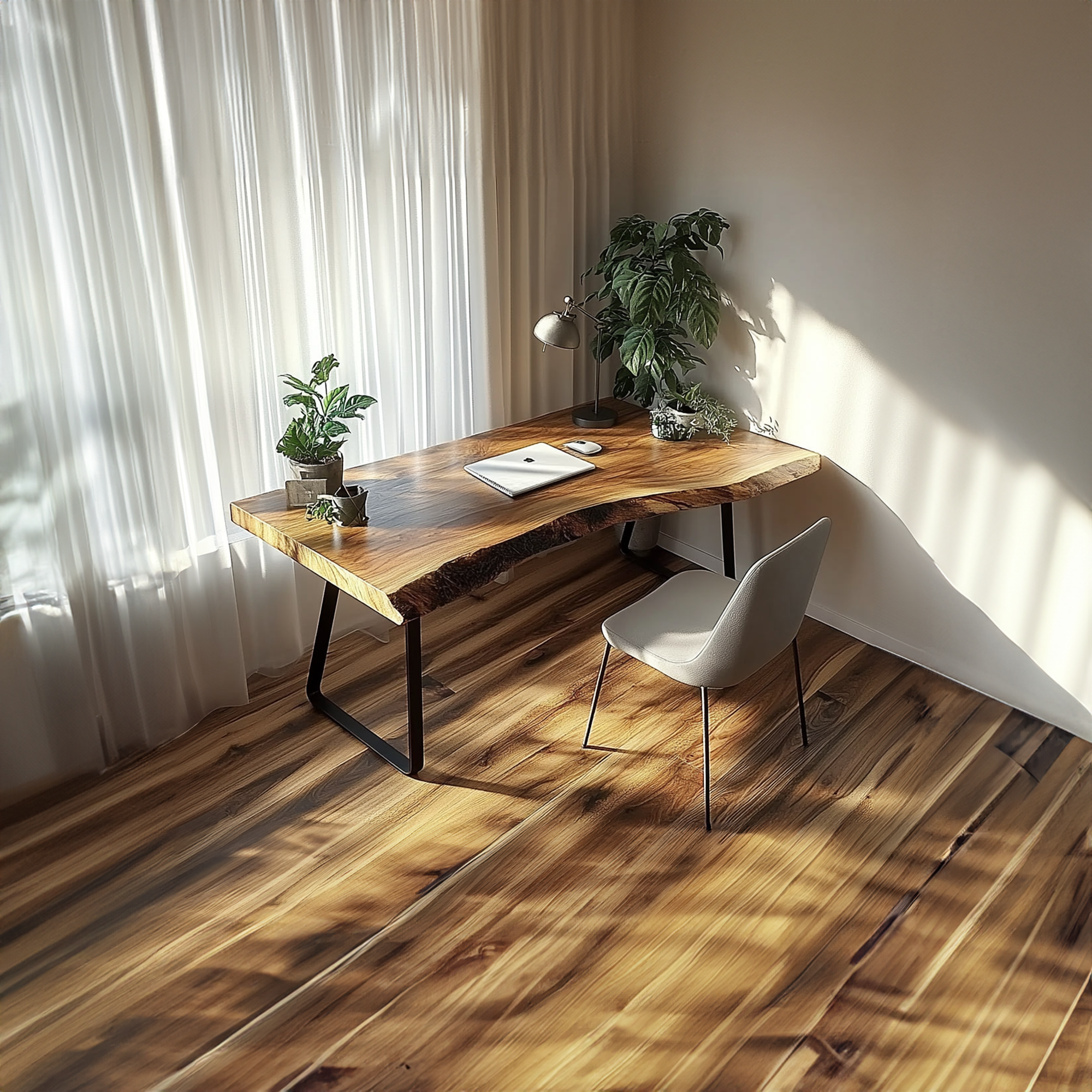 Organic Modern Office Desk Bedroom And Studio Room SINLKIDK030