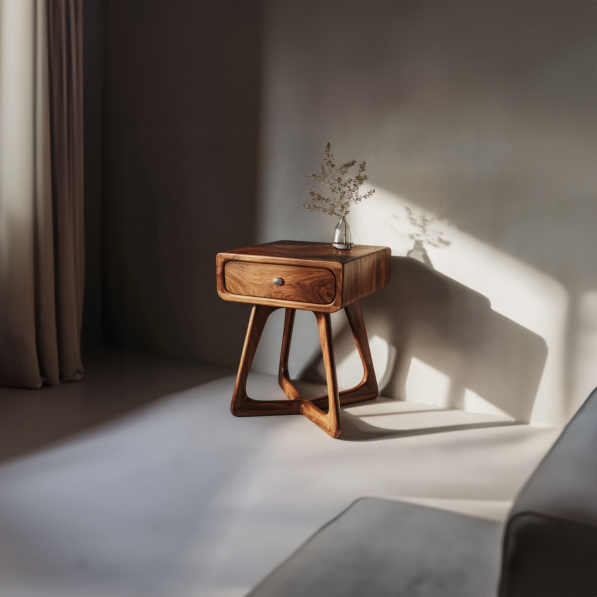 Modern Organic Nightstand Bedroom Or Reading Room SINLKICC020