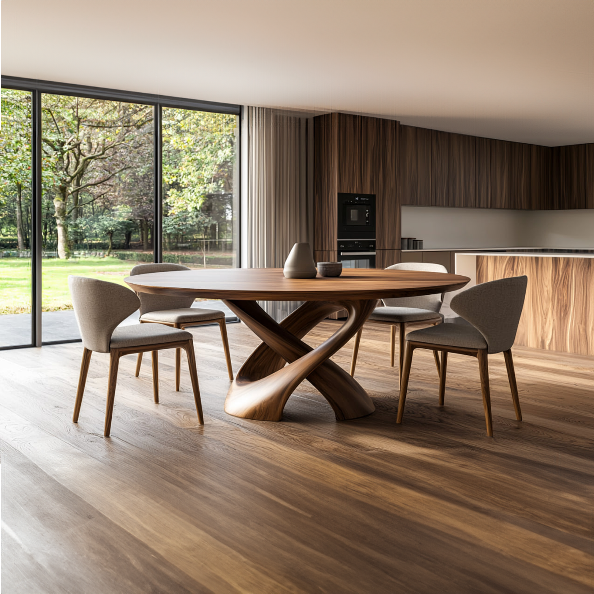 Rustic Handmade Live Edge Dining Table Kitchen SINLKIDT124