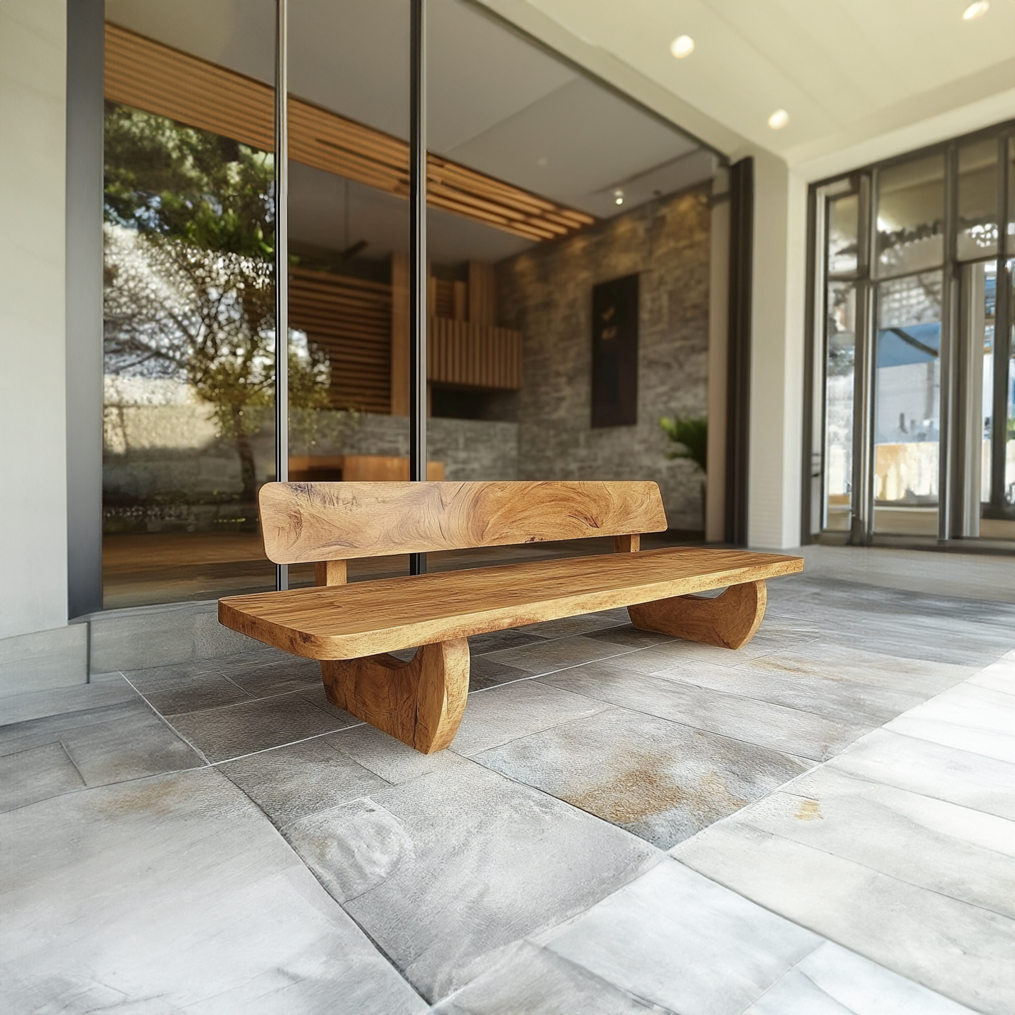 Rustic Handcrafted Style Bench For Entryway Or Bedroom SINLKIRS049