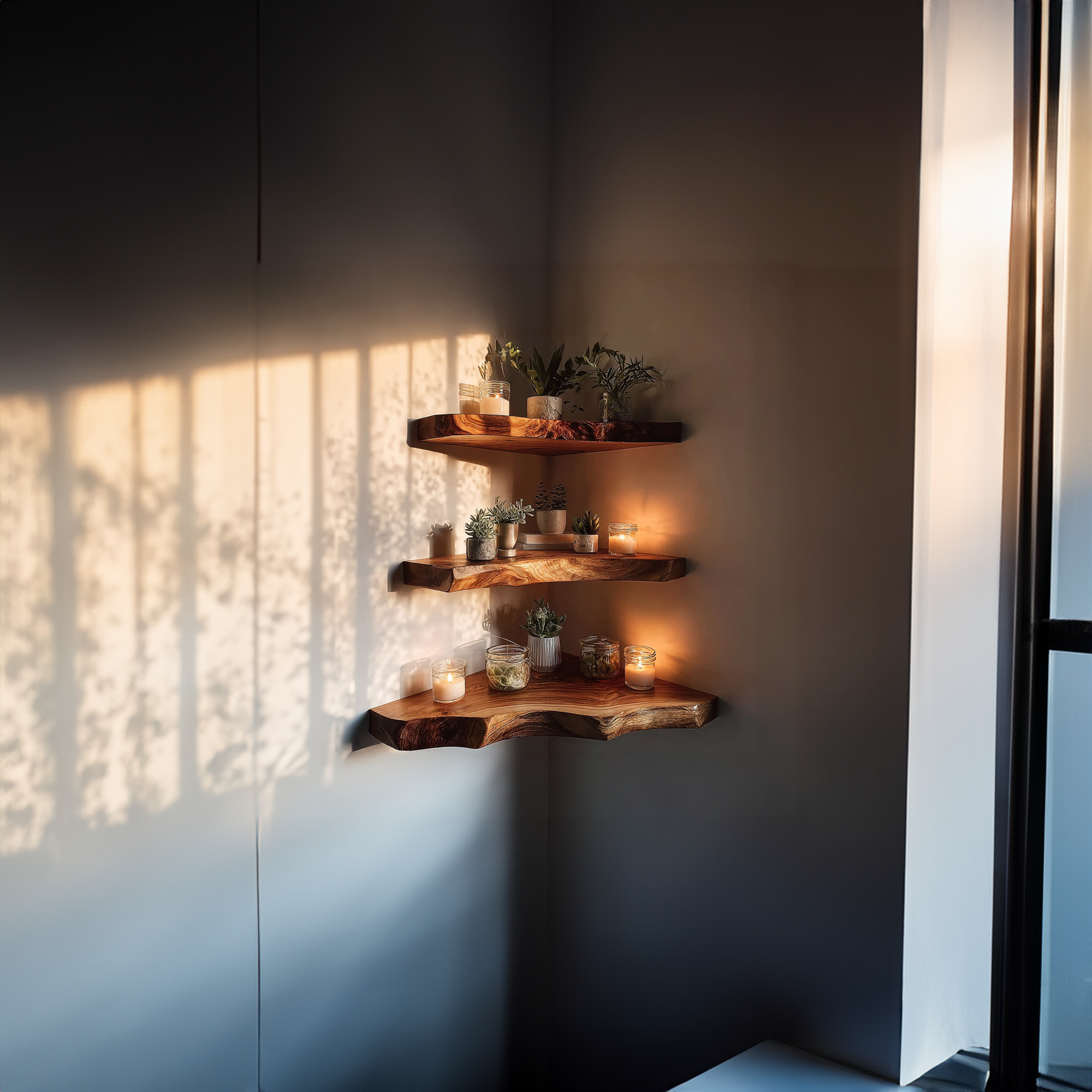 Rustic Live Edge Floating Shelf Dining Room SINLKIFL181